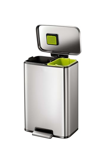 Eko Madison - Bidone Spazzatura Doppio Scomparto 25+20L