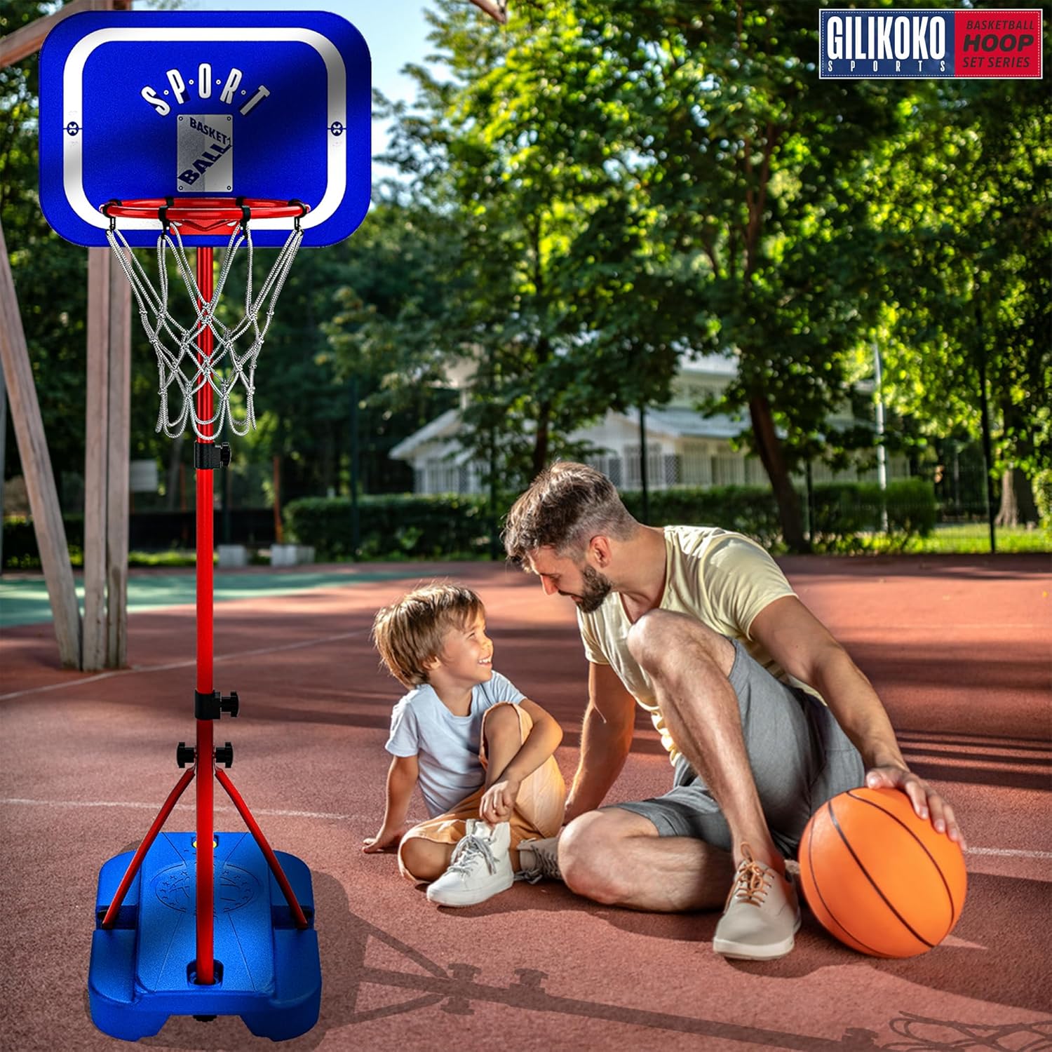 Cestino da Basket con Supporto Regolabile 110-190 cm - immagine 5