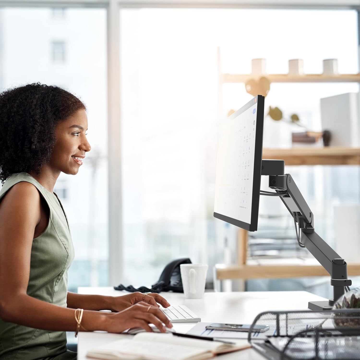 LXPRO ARM SINGLE DISPDESK MOUNT WCB - immagine 5