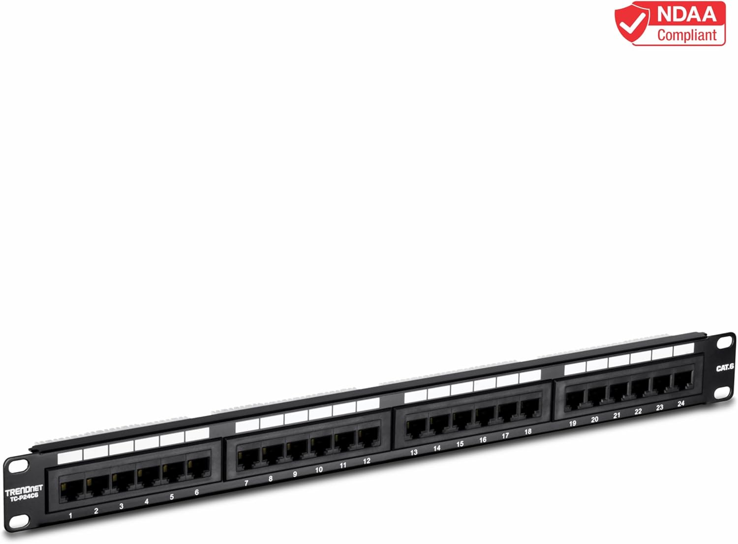 TRENDnet TC-P24C6, Pannello patch non schermato 24 porte Cat6 - immagine 3