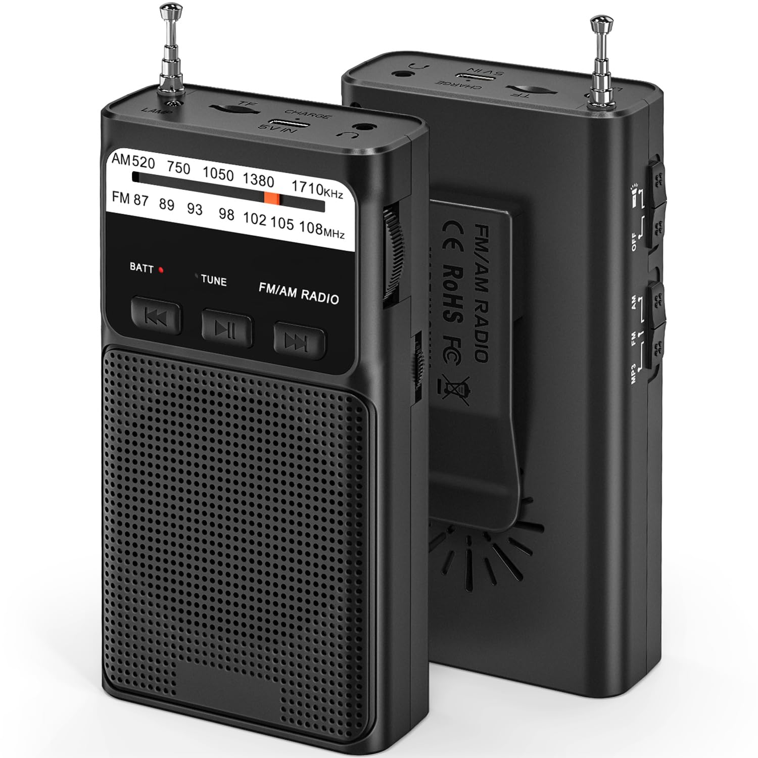 Tendak Radio Portatile FM/AM 1200 mAh