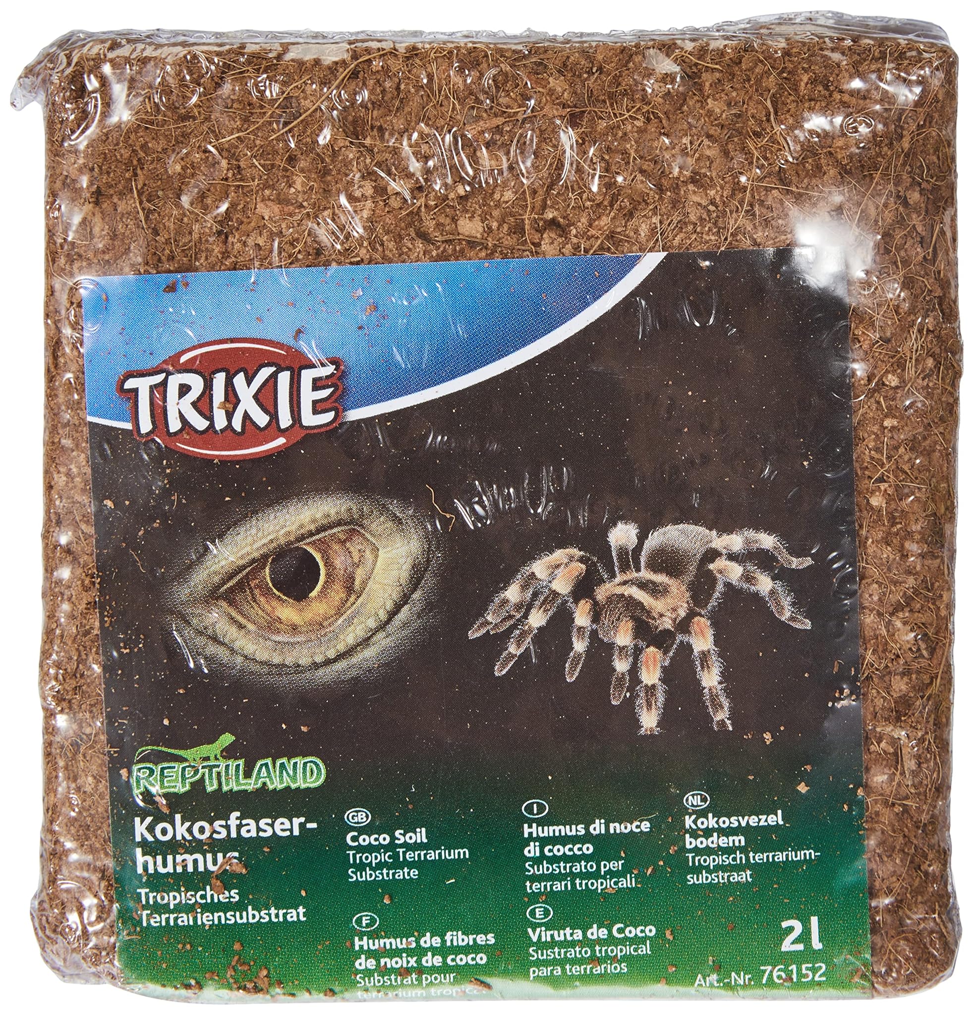 Trixie 76152 Humus in Fibra di Cocco, substrato, pressato, Produce 2 l