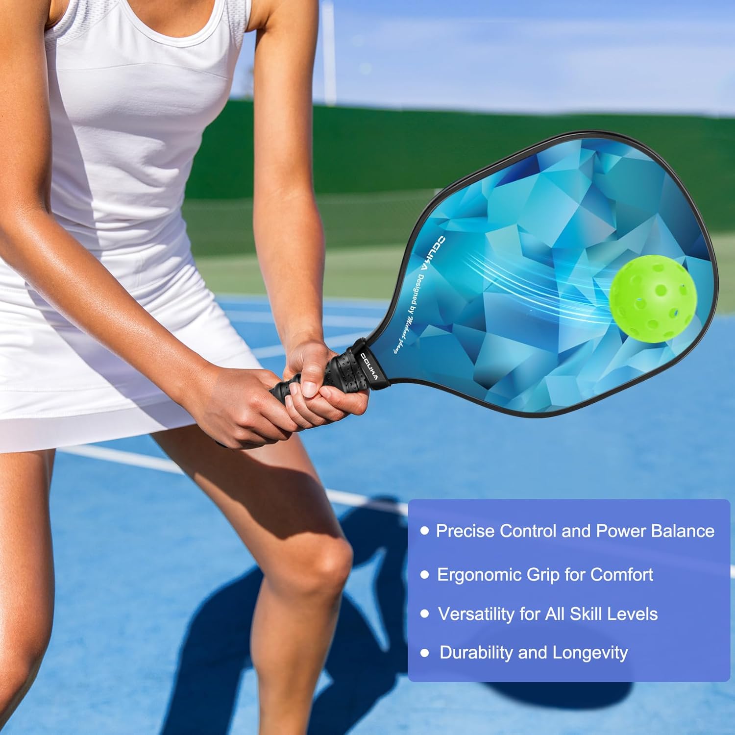 Oguka Set 4 Racchette da Pickleball Leggere USAPA - immagine 5