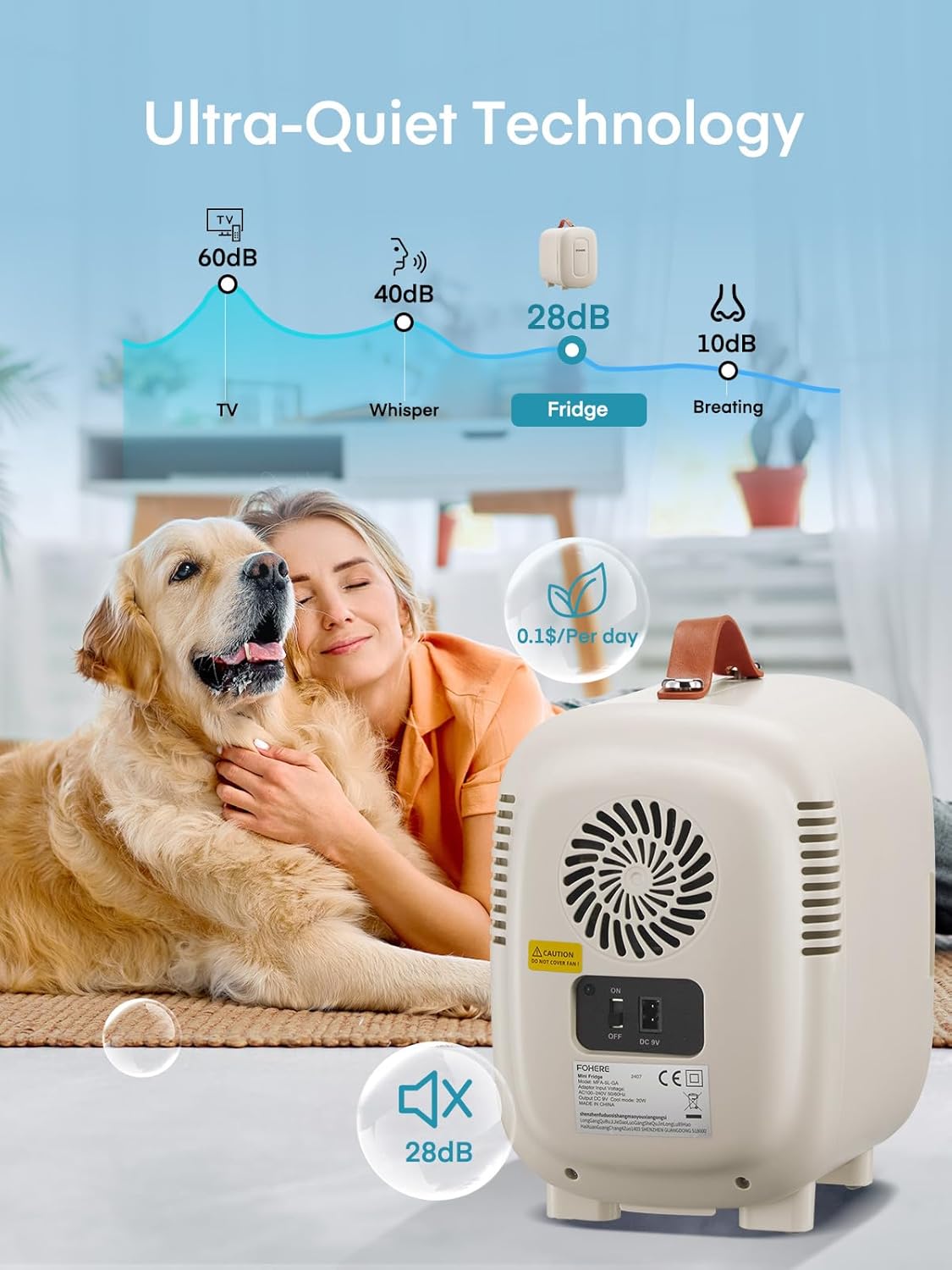 Fohere Mini Frigo 5L Portatile con Presa USB - immagine 4