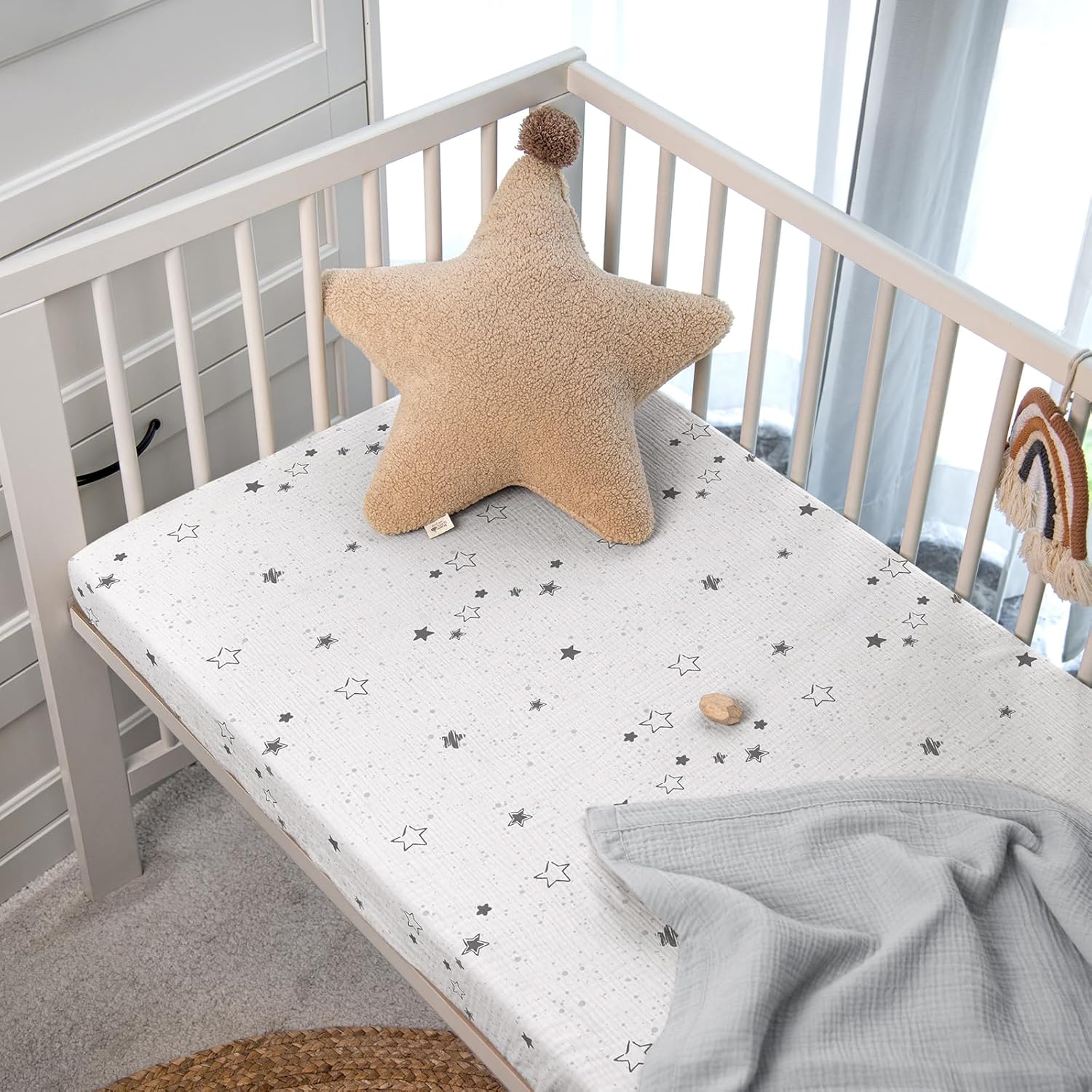 lulumoon Set 2 Lenzuola con Angoli Elasticizzati Mussola - immagine 7