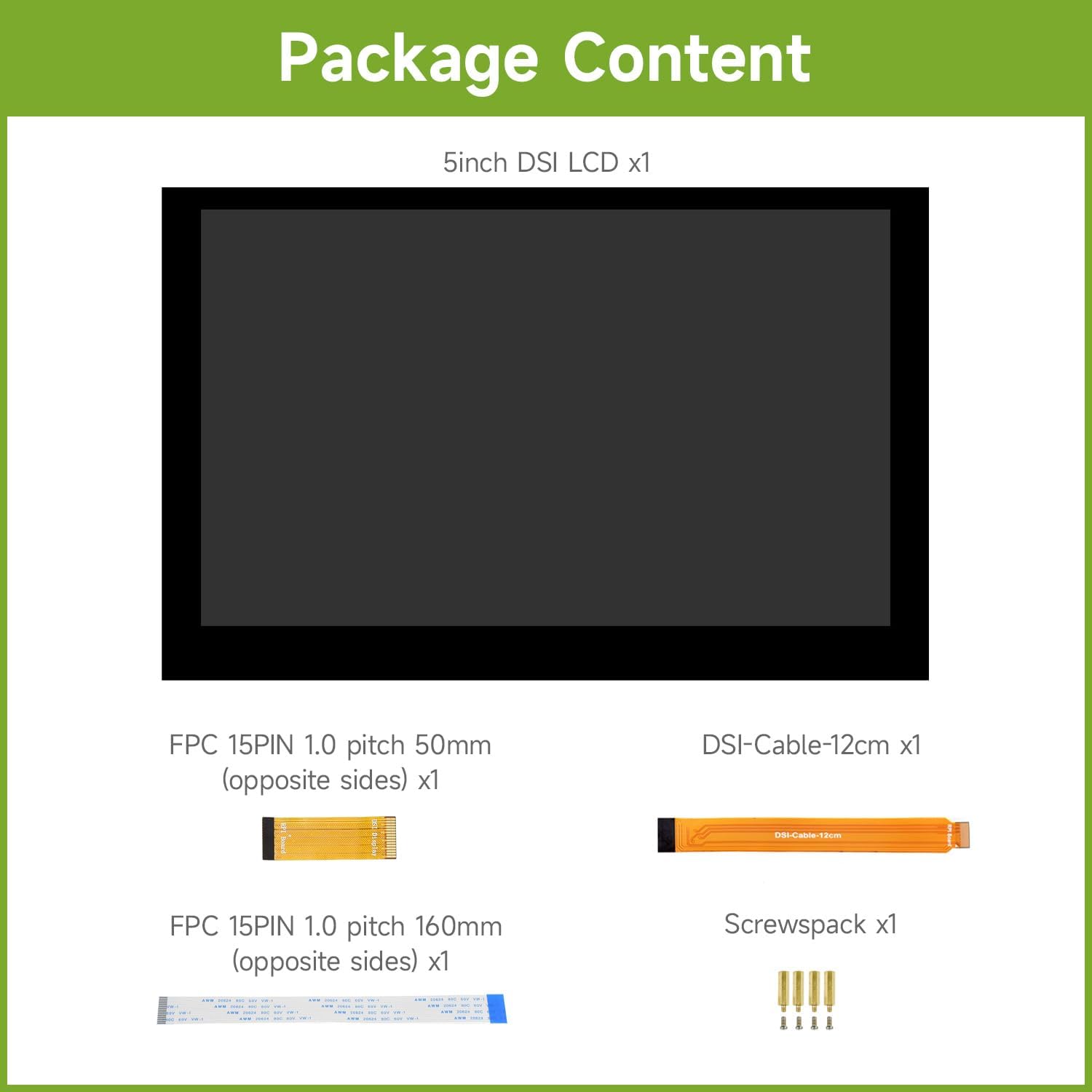 Waveshare Raspberry Pi 5inch Display Touch Capacitivo - immagine 2