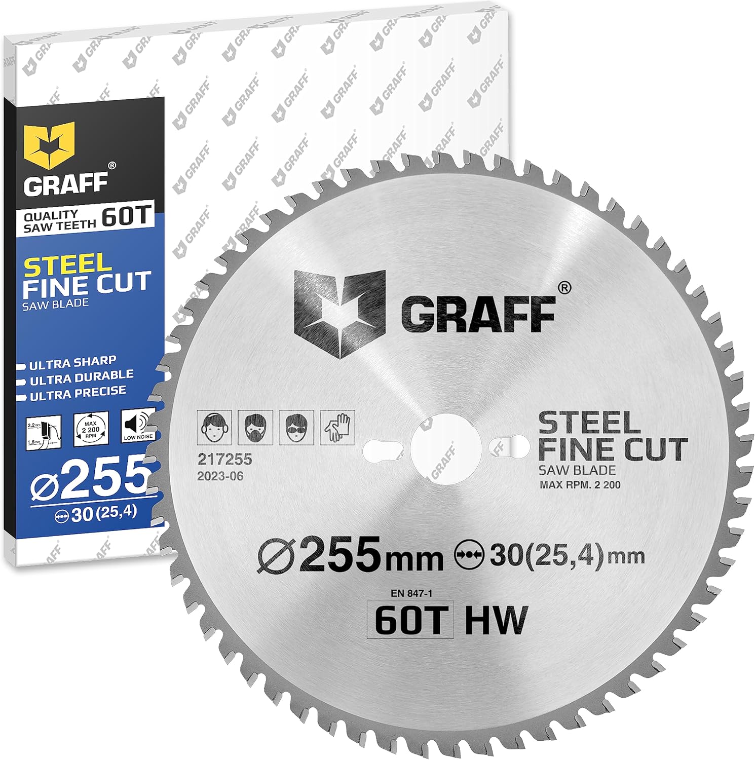 Graff Lama Sega Circolare 255x30mm 60 Denti