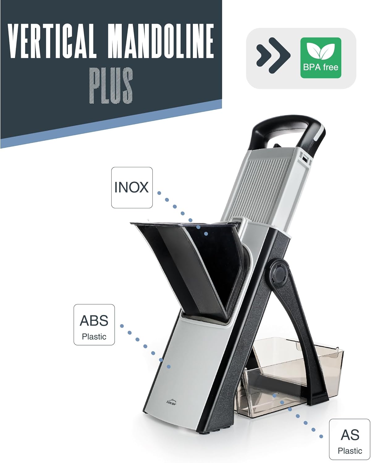 Lacor - Mandolino Vertical Plus 60860, 31x41 cm - immagine 4