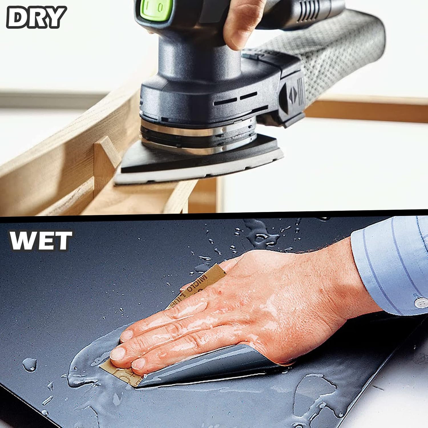 Set 16 Pezzi Carta Vetrata Fein 800-5000 per Auto e Mobili - immagine 5