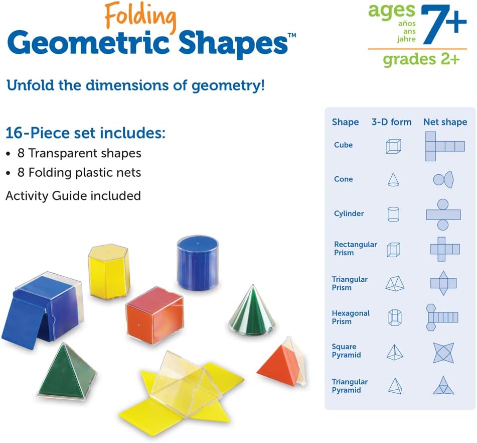 Learning Resources Forme geometriche pieghevoli originali - immagine 7