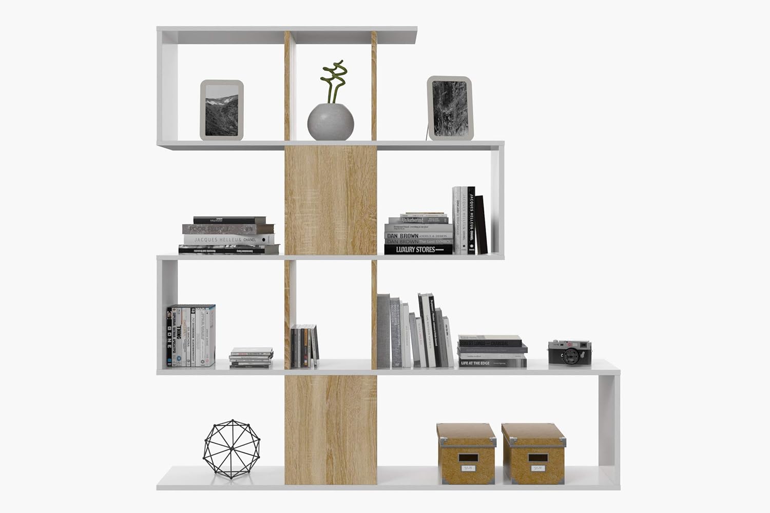 Dmora Libreria Moneglia Scaffale Ufficio 145x29h145 cm - immagine 3