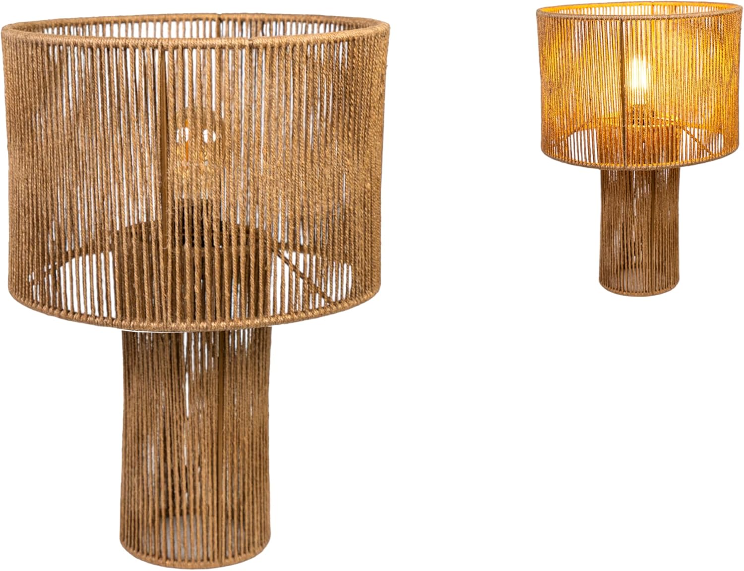 LAMPARA S/MESA C/PANTALLA YUTE