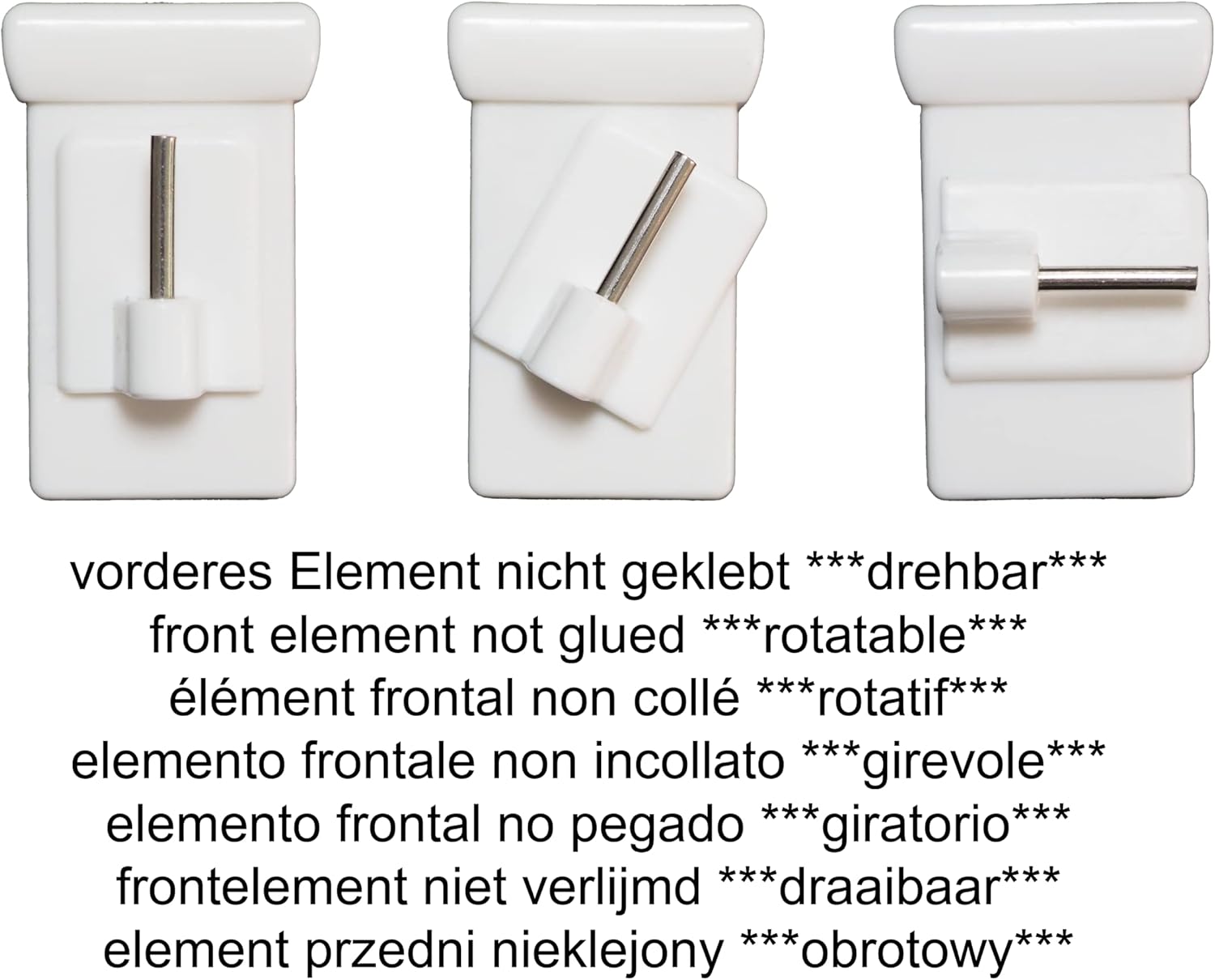 Dekondo - 20 Ganci per Finestra Bianchi - immagine 4