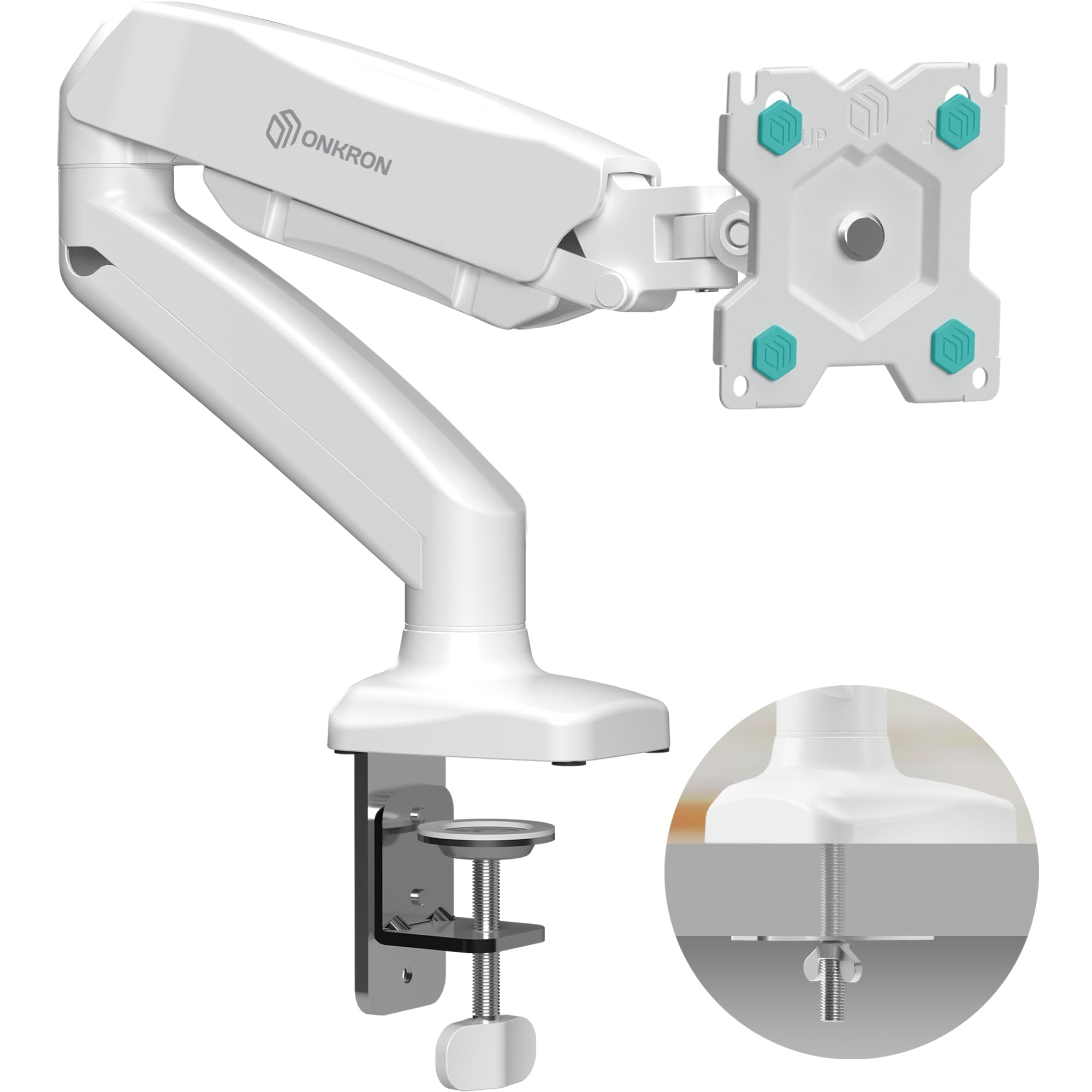 Onkron Braccio Monitor da Scrivania 13"-32" Bianco G80-W