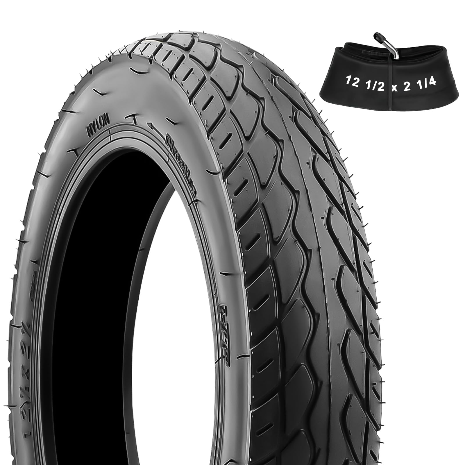 Amitor Copertone e Camera d'aria Bicicletta 12 1/2 x 2 1/4