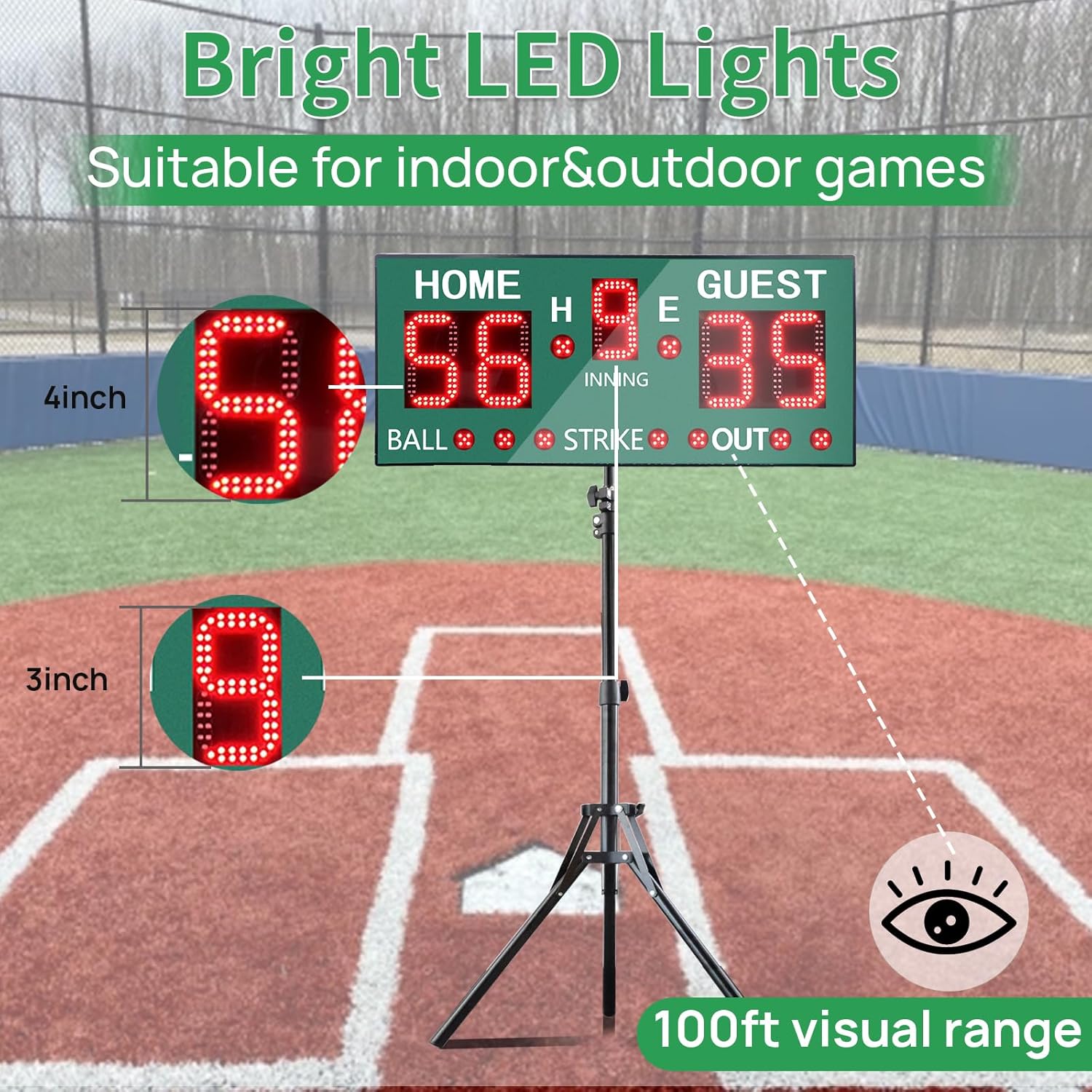 Tabellone Digitale con Telecomando 5 Cifre - immagine 2