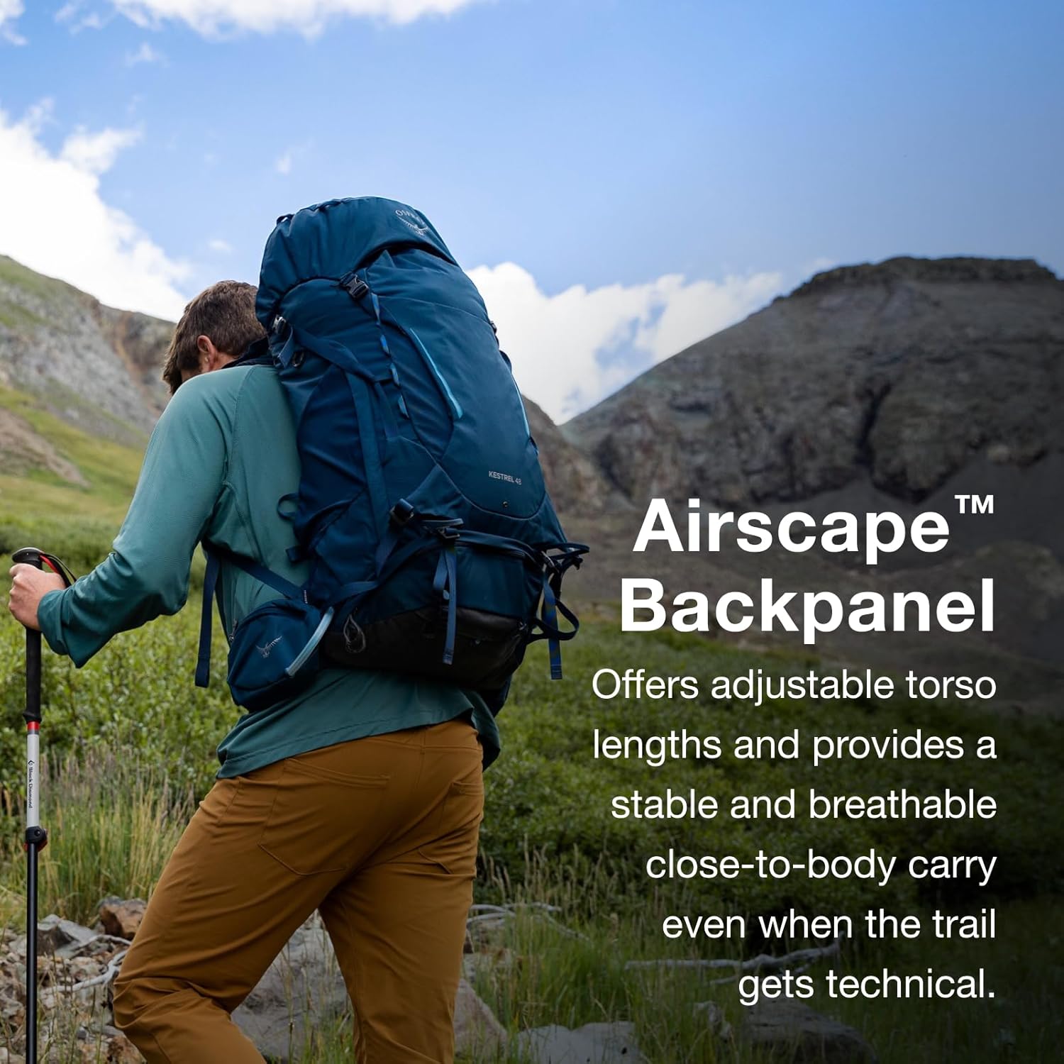 Osprey Kestrel Uomo Zaino - immagine 3