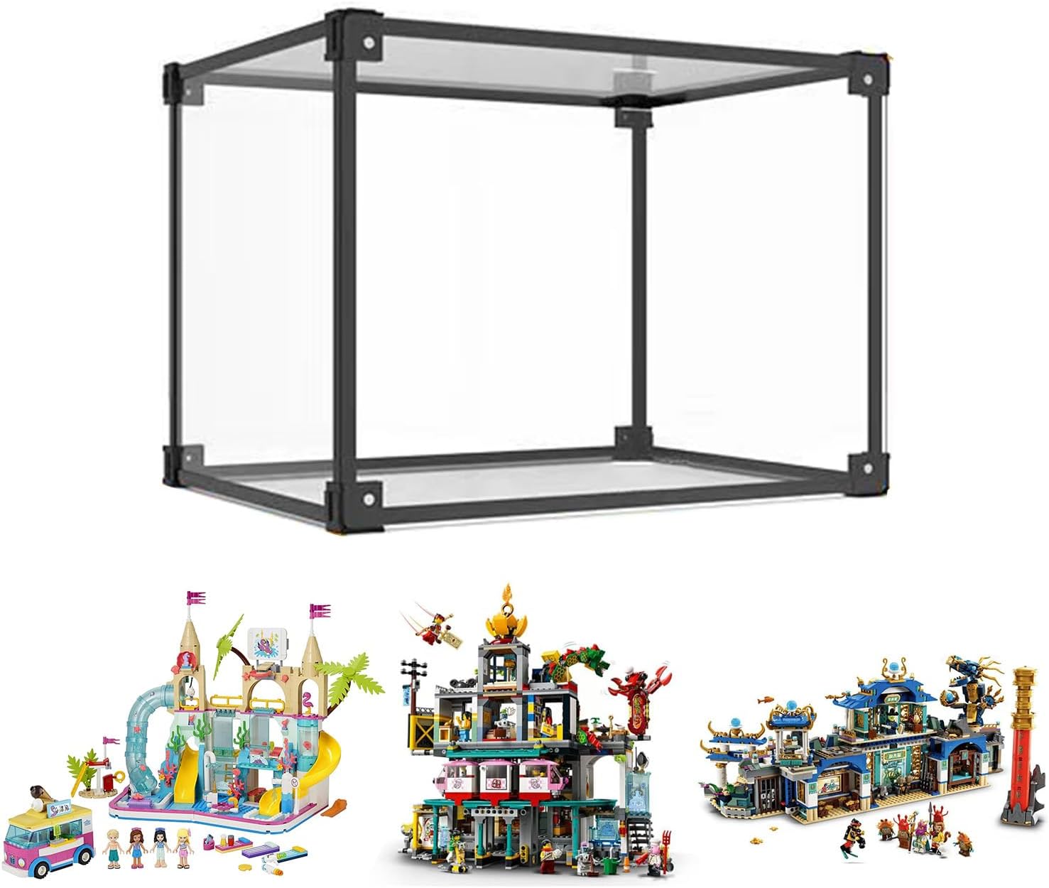 Vetrina Espositiva Acrilico per Lego 41430 80036 80049