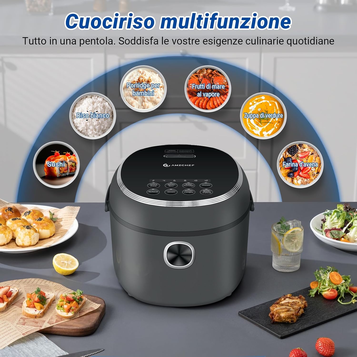 Mini Cuociriso Multifunzionale 2L 400W - immagine 3