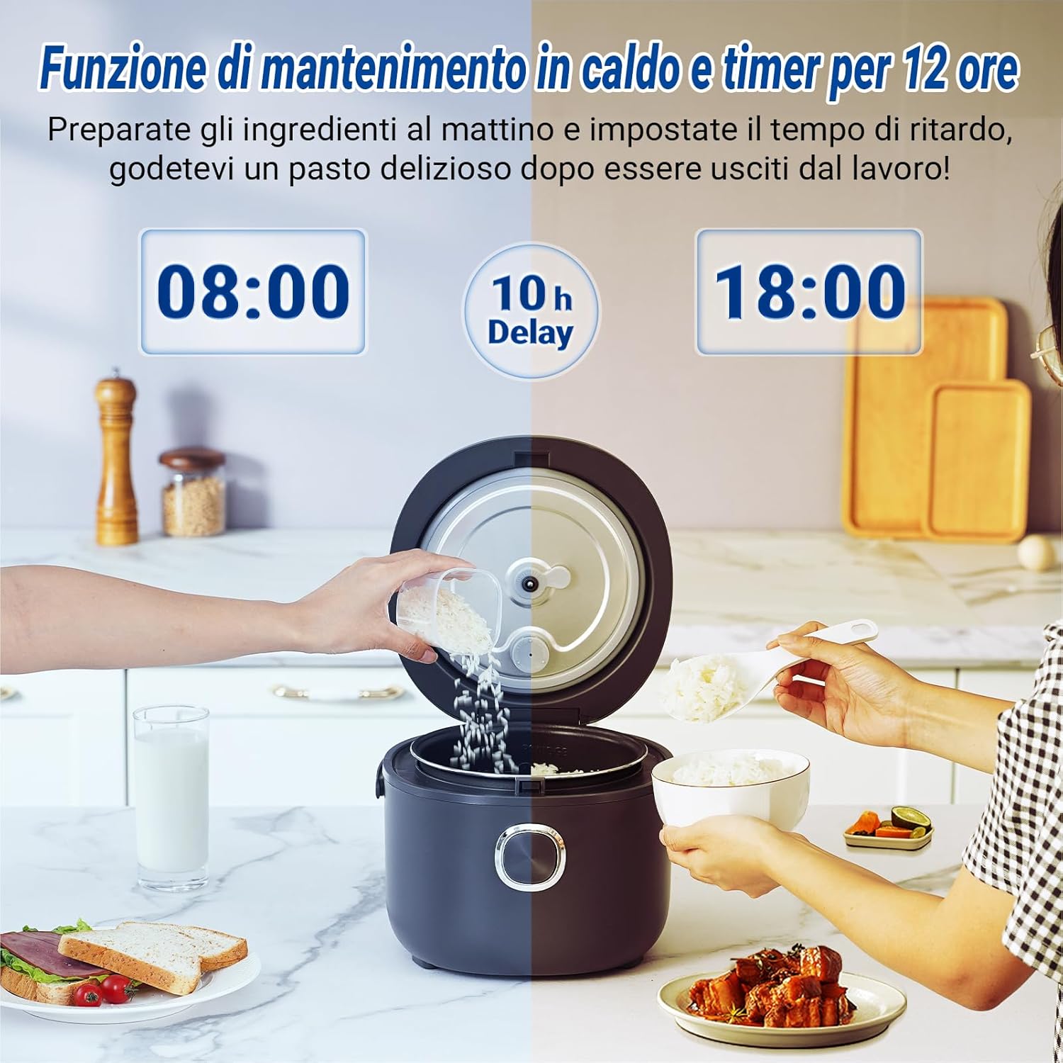 Mini Cuociriso Multifunzionale 2L 400W - immagine 5
