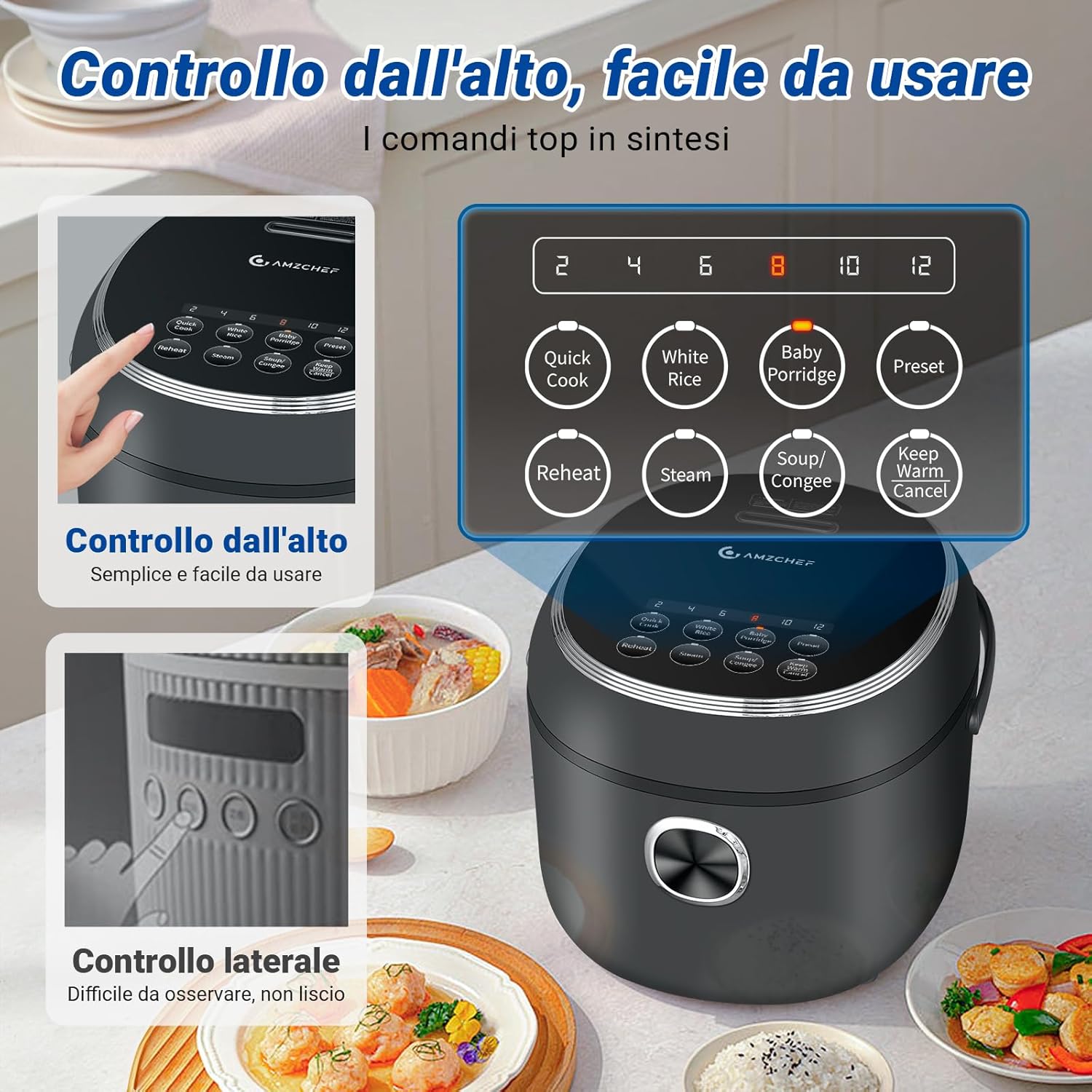Mini Cuociriso Multifunzionale 2L 400W - immagine 7