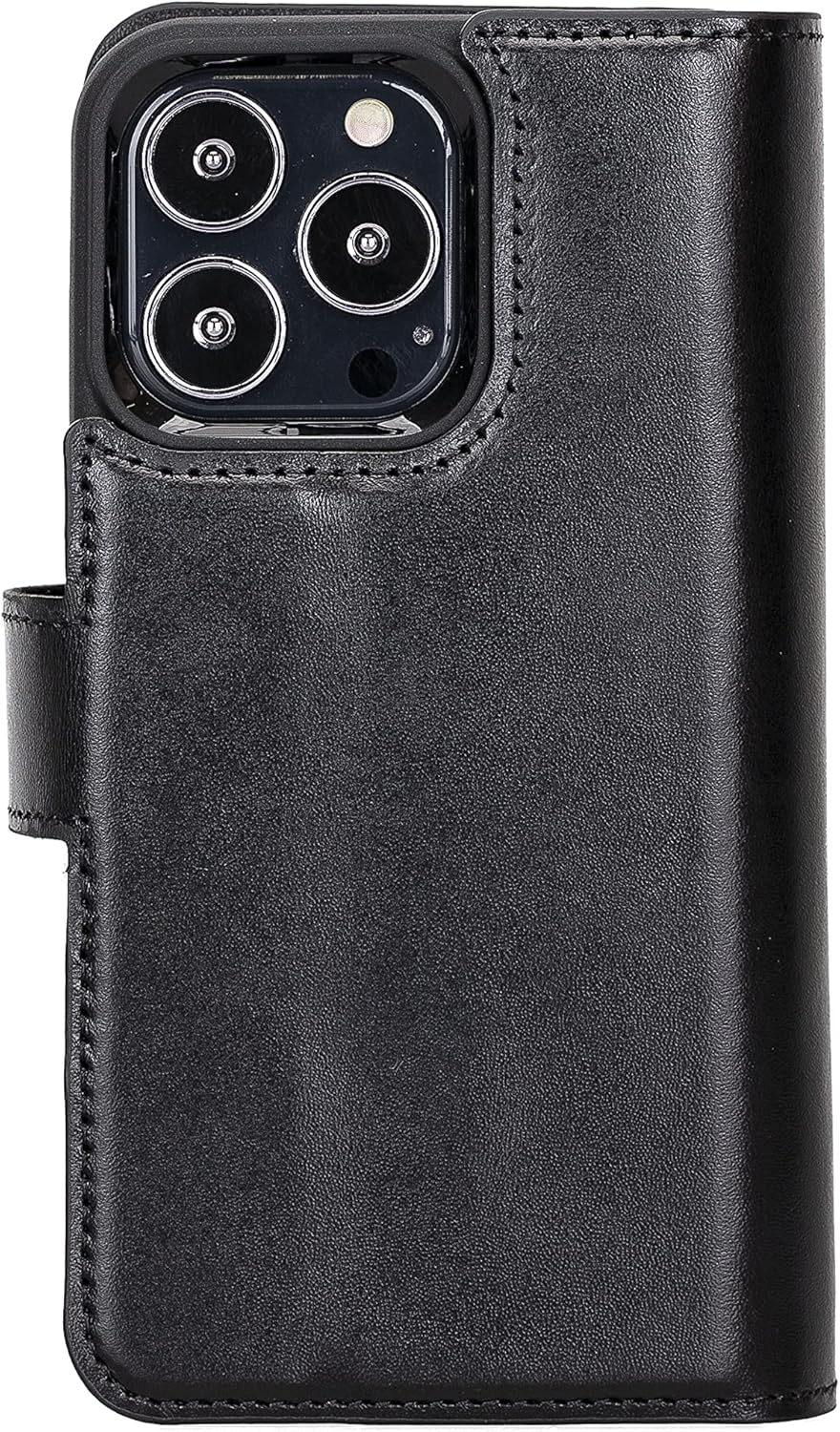 Solo Pelle Custodia iPhone 13 Pro Max 6.7" Harvard Double, Nero - immagine 4