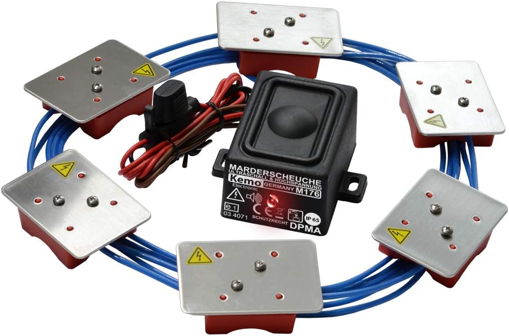 Kemo M176 - Protezione per martora 3 in 1 per Auto, 12 V, Impermeabile (IP 65)