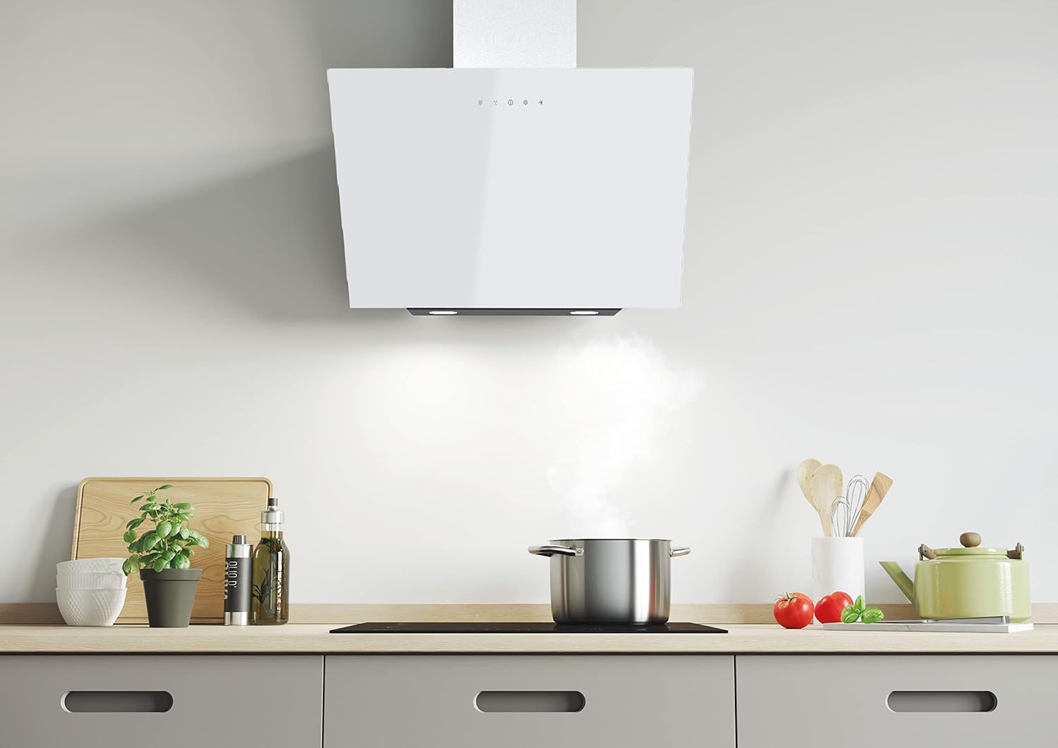 Candy Cappa Aspirante CVMA60B DE 60cm - Bianco - immagine 4