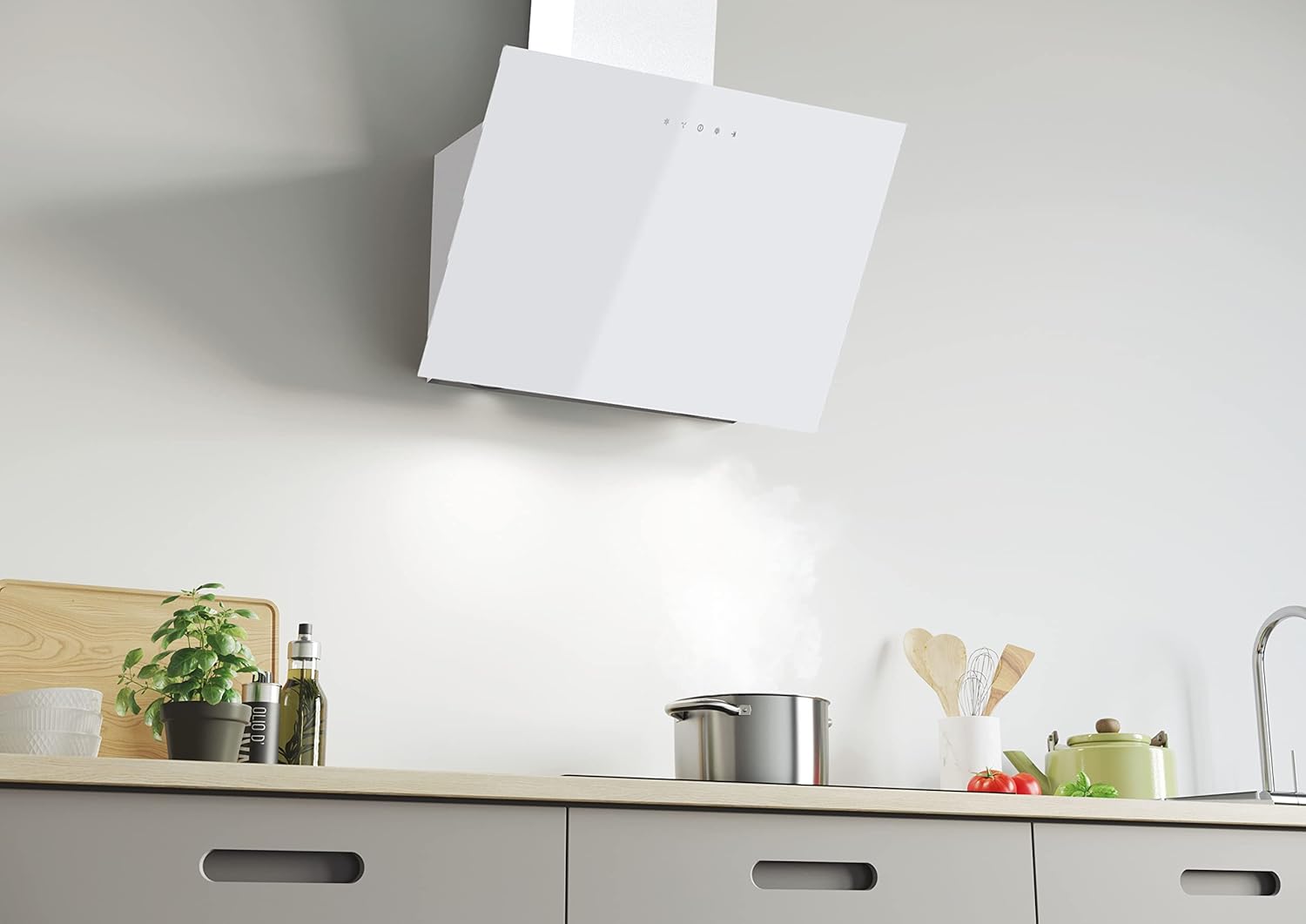 Candy Cappa Aspirante CVMA60B DE 60cm - Bianco - immagine 5
