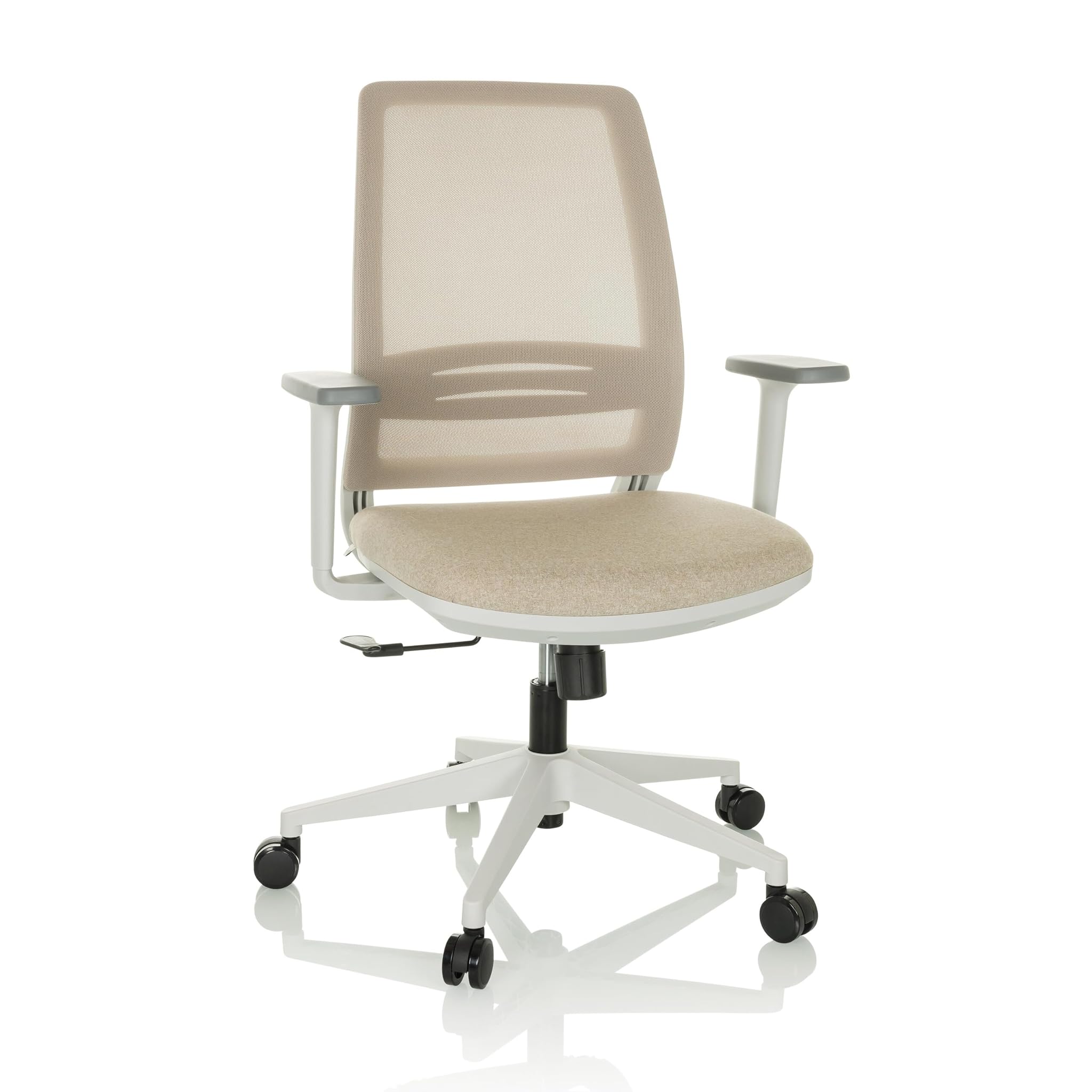 Hjh Office Sedia Ufficio Ergonomica PROFONDO ECO W, Beige