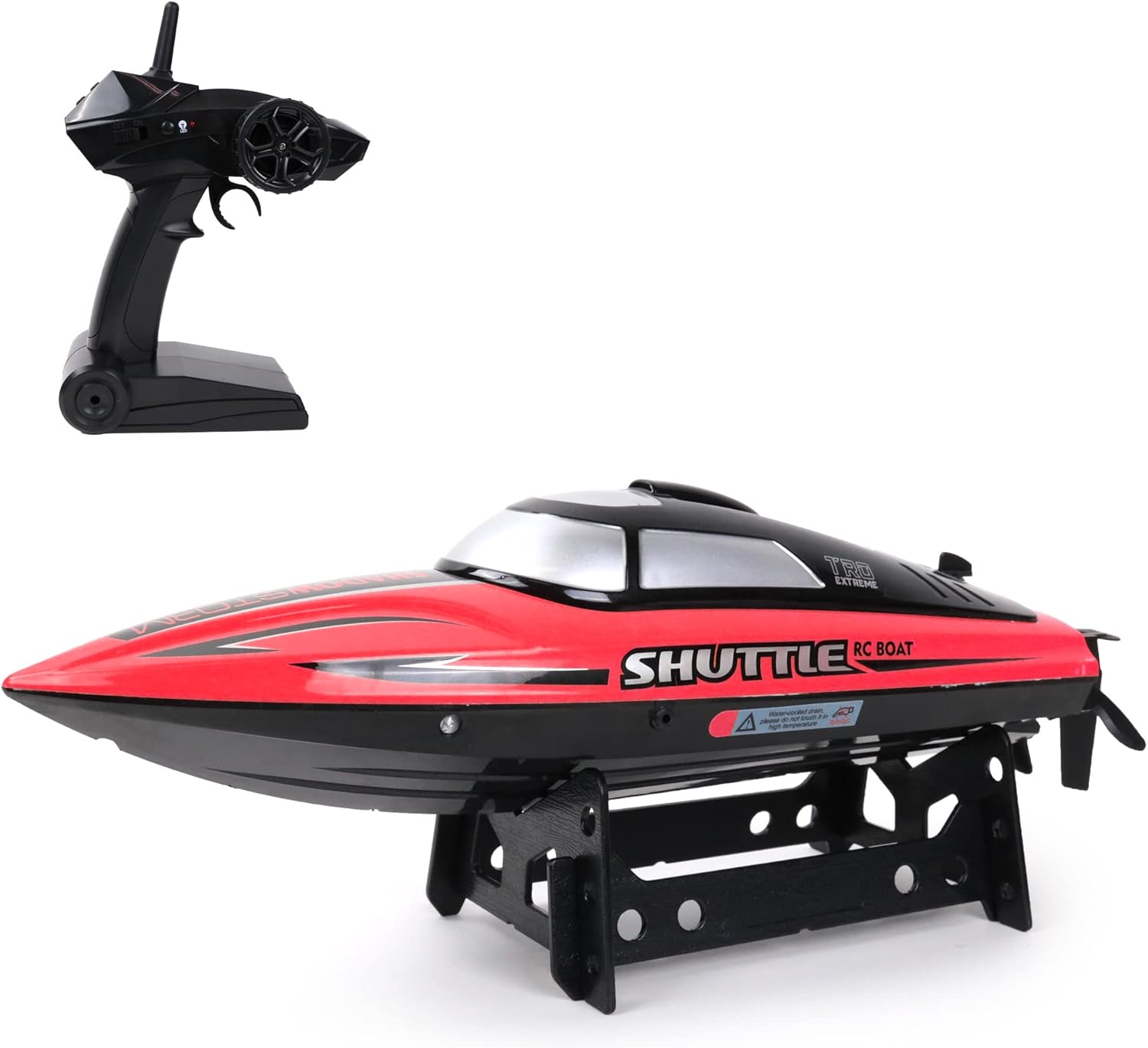 TURBO CHALLENGE 094117 Barca RC Illuminata 25 km/h, Rossa - immagine 1