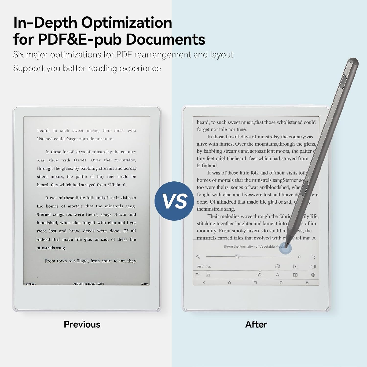 Meebook E-Reader M8 - Schermo Eink Carta 7.8", Bianco - immagine 4