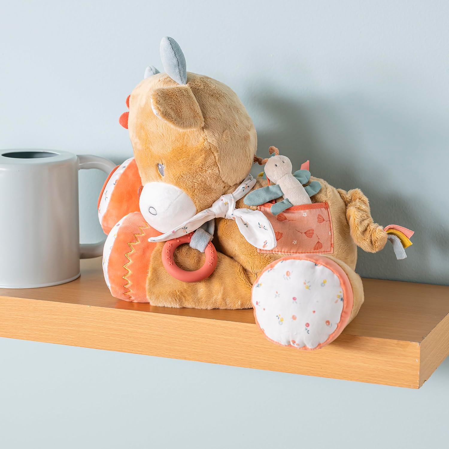 Nattou Peluche Attività Mucca Mila 45cm, Beige - immagine 4