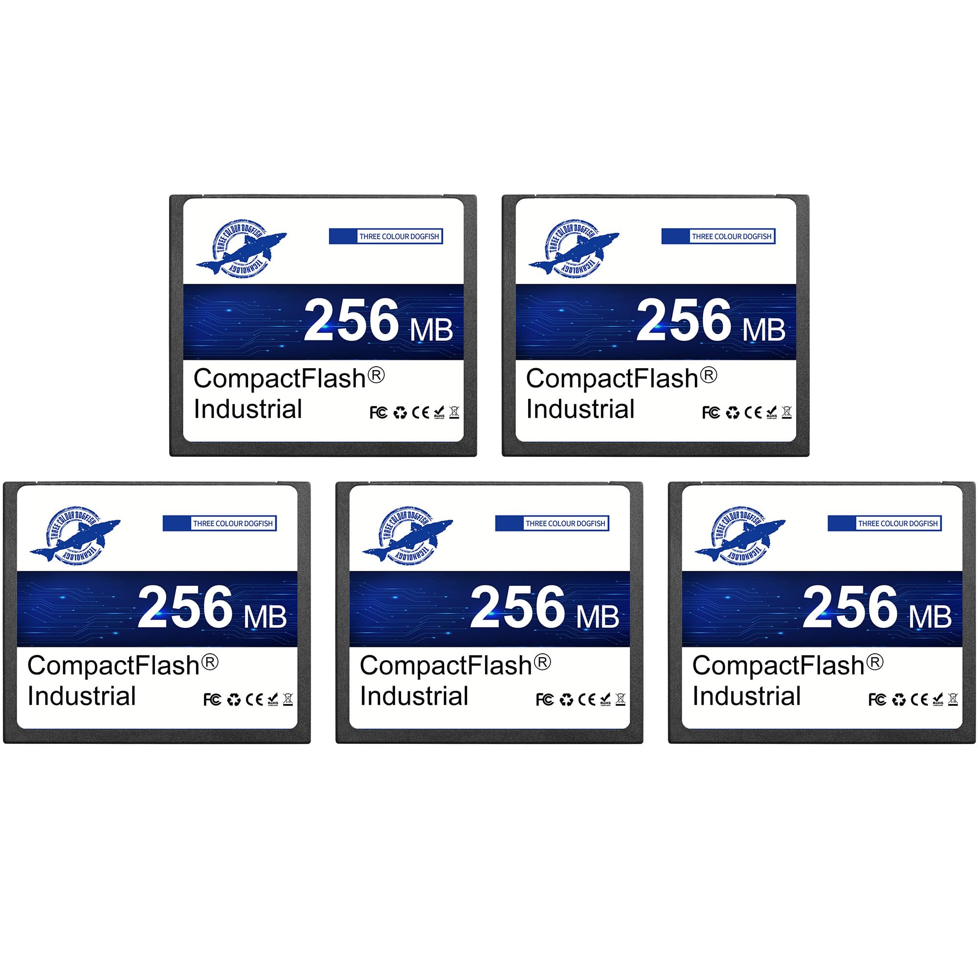 Dogfish Compact Flash Scheda di Memoria 256MB 5PACK