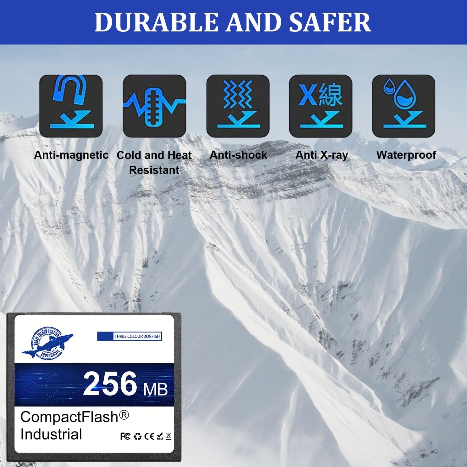 Dogfish Compact Flash Scheda di Memoria 256MB 5PACK - immagine 6