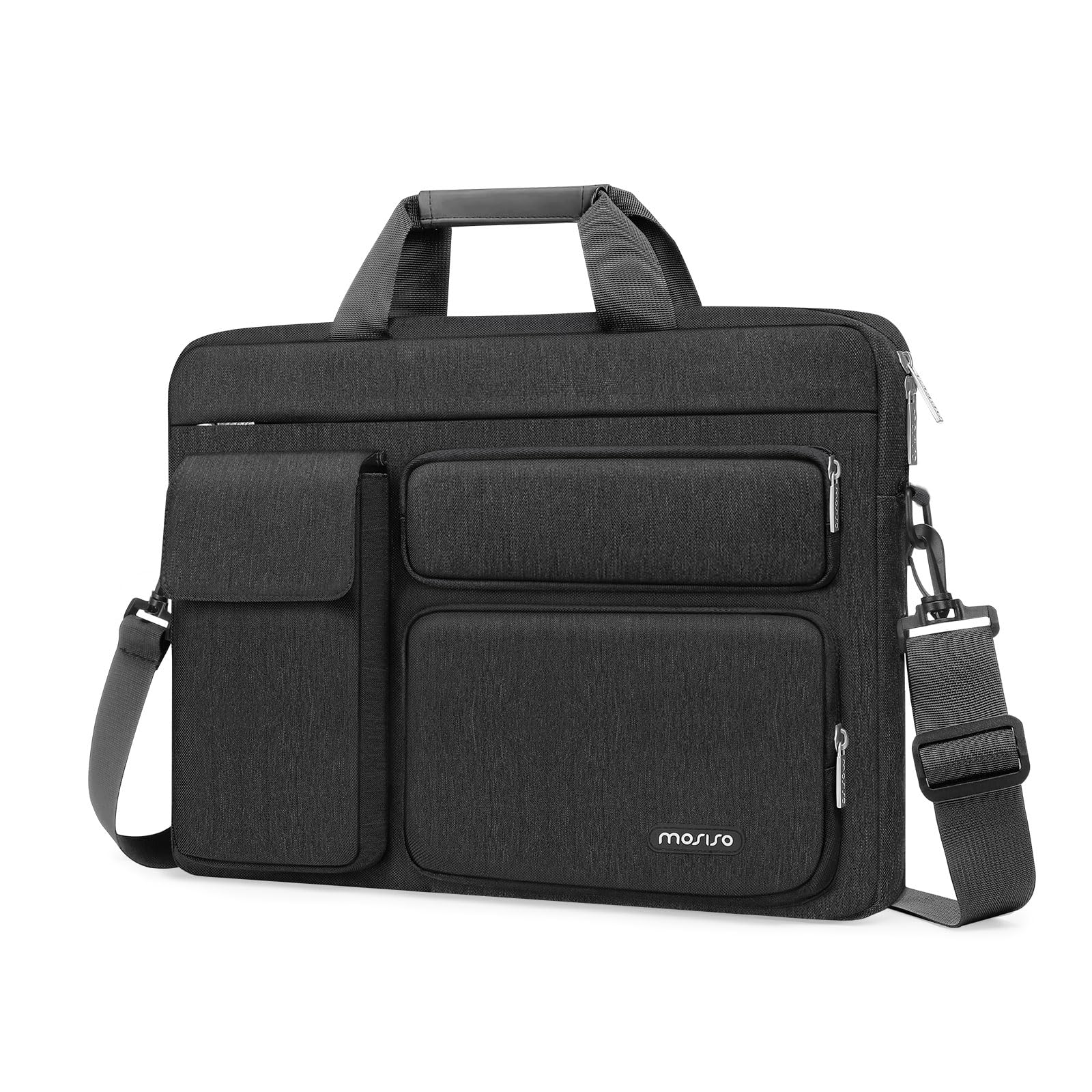 Mosiso Borsa Tracolla Laptop 16 Pollici, Grigio Ardesia