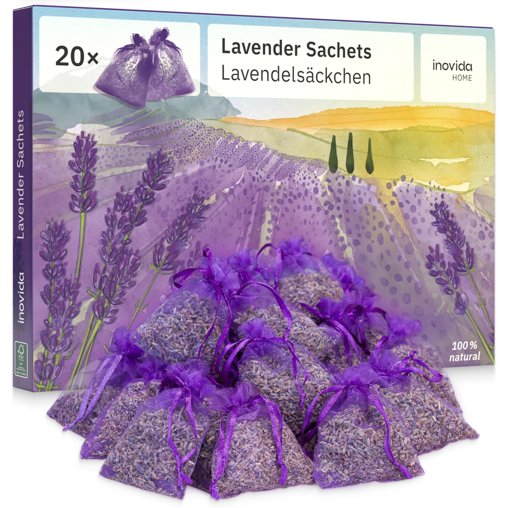 Inovida Sacchetti Profumati Lavanda Vera Essiccata (20x)