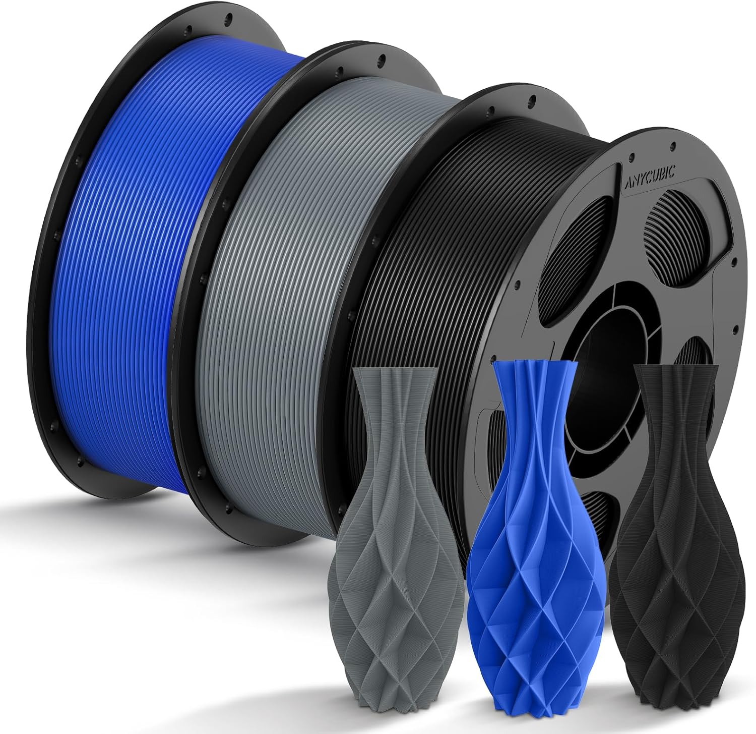 Anycubic PLA Filamento Stampante 3D 3KG, Nero - immagine 1