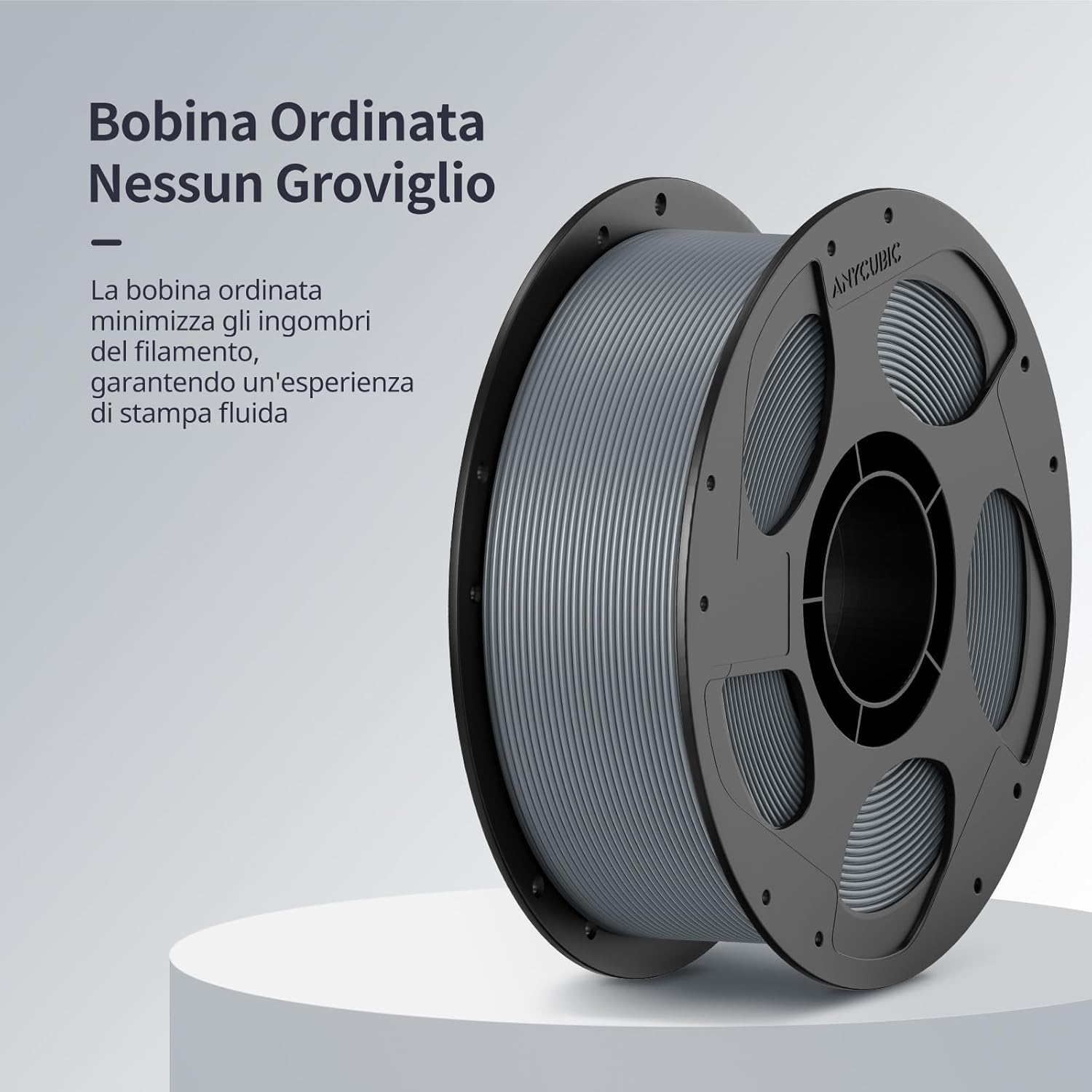 Anycubic PLA Filamento Stampante 3D 3KG, Nero - immagine 4