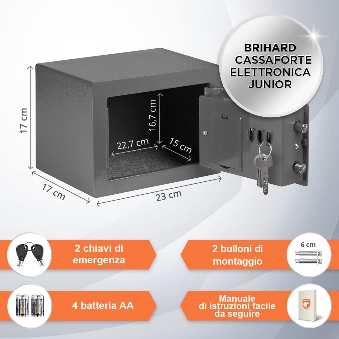 Brihard Junior - Cassaforte Elettronica 6L - immagine 2