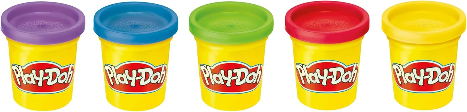 Play-doh Hasbro - Torna a Scuola 5 Vasetti Pasta Modellabile - immagine 3
