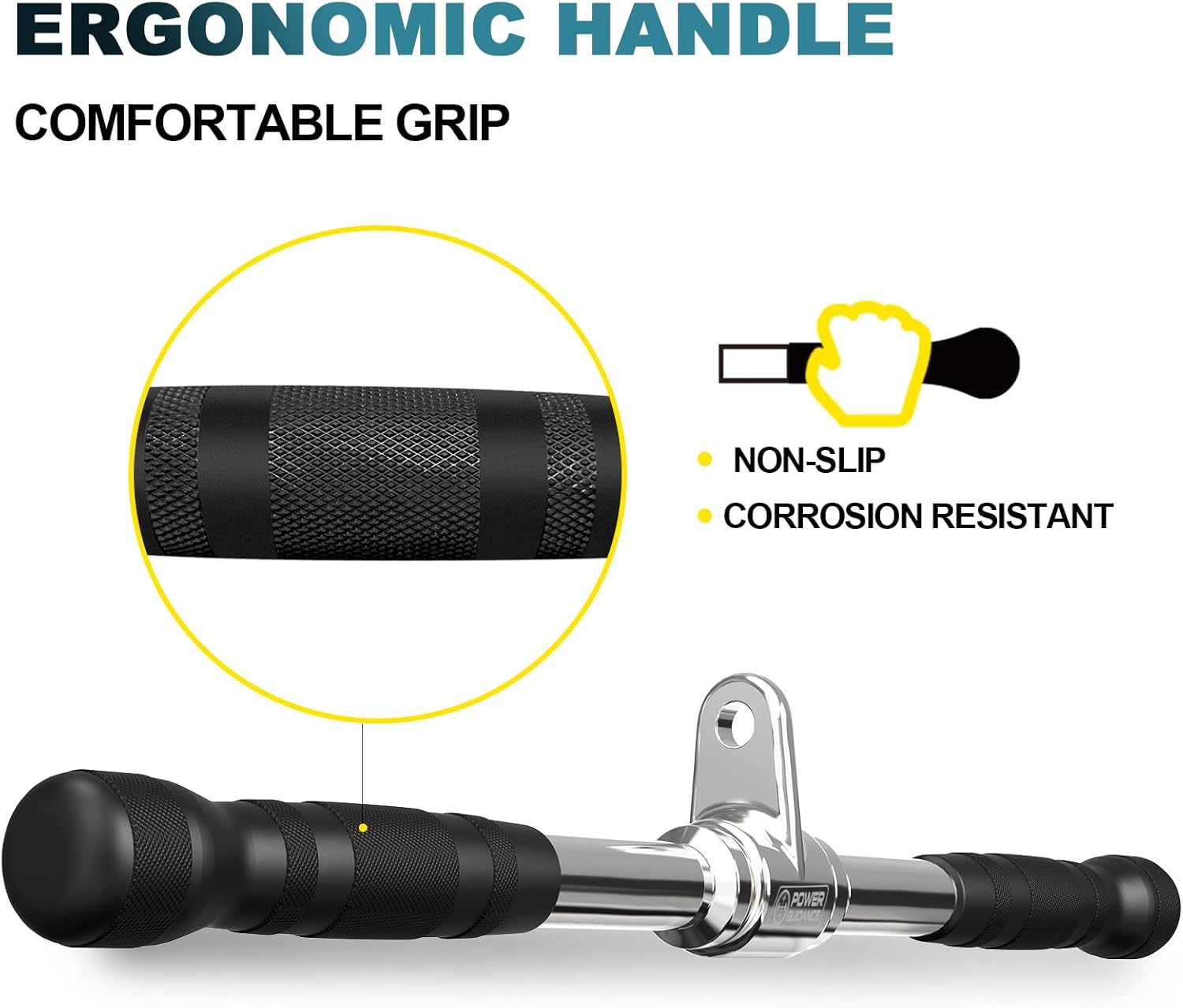 POWER GUIDANCE Tricep Press Down Cable Attachment - immagine 3