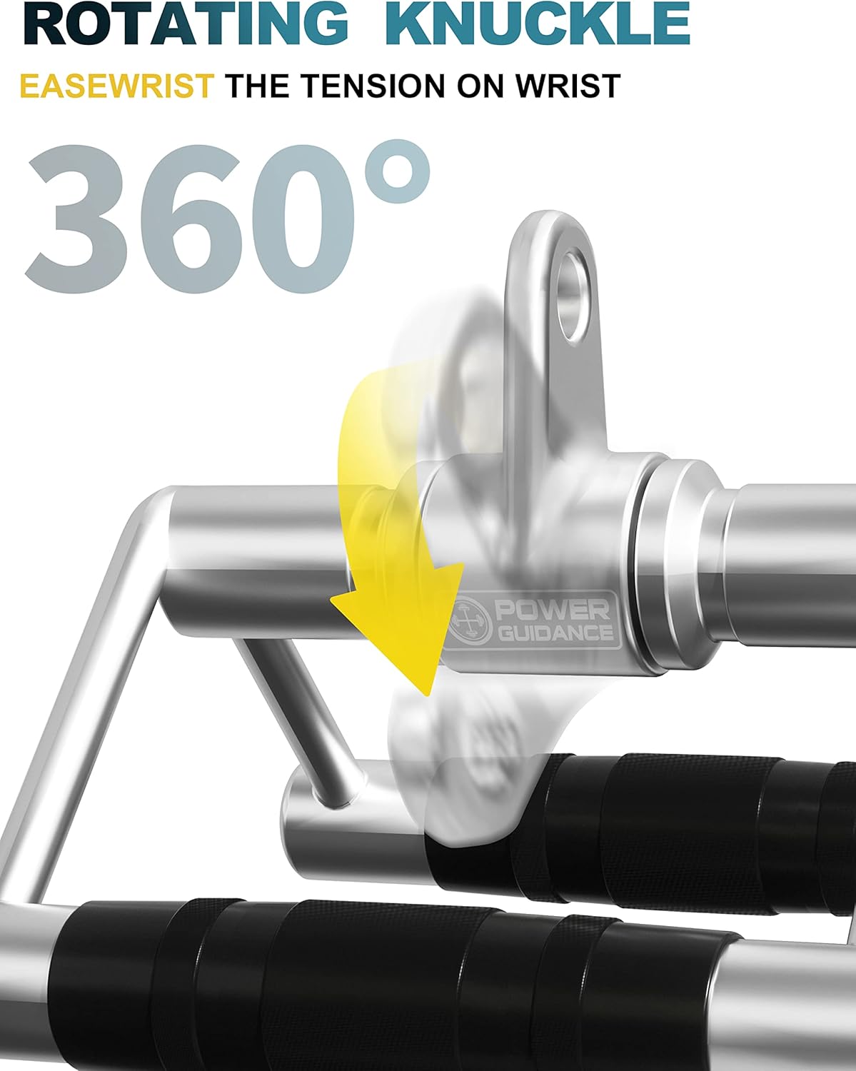 POWER GUIDANCE Tricep Press Down Cable Attachment - immagine 4