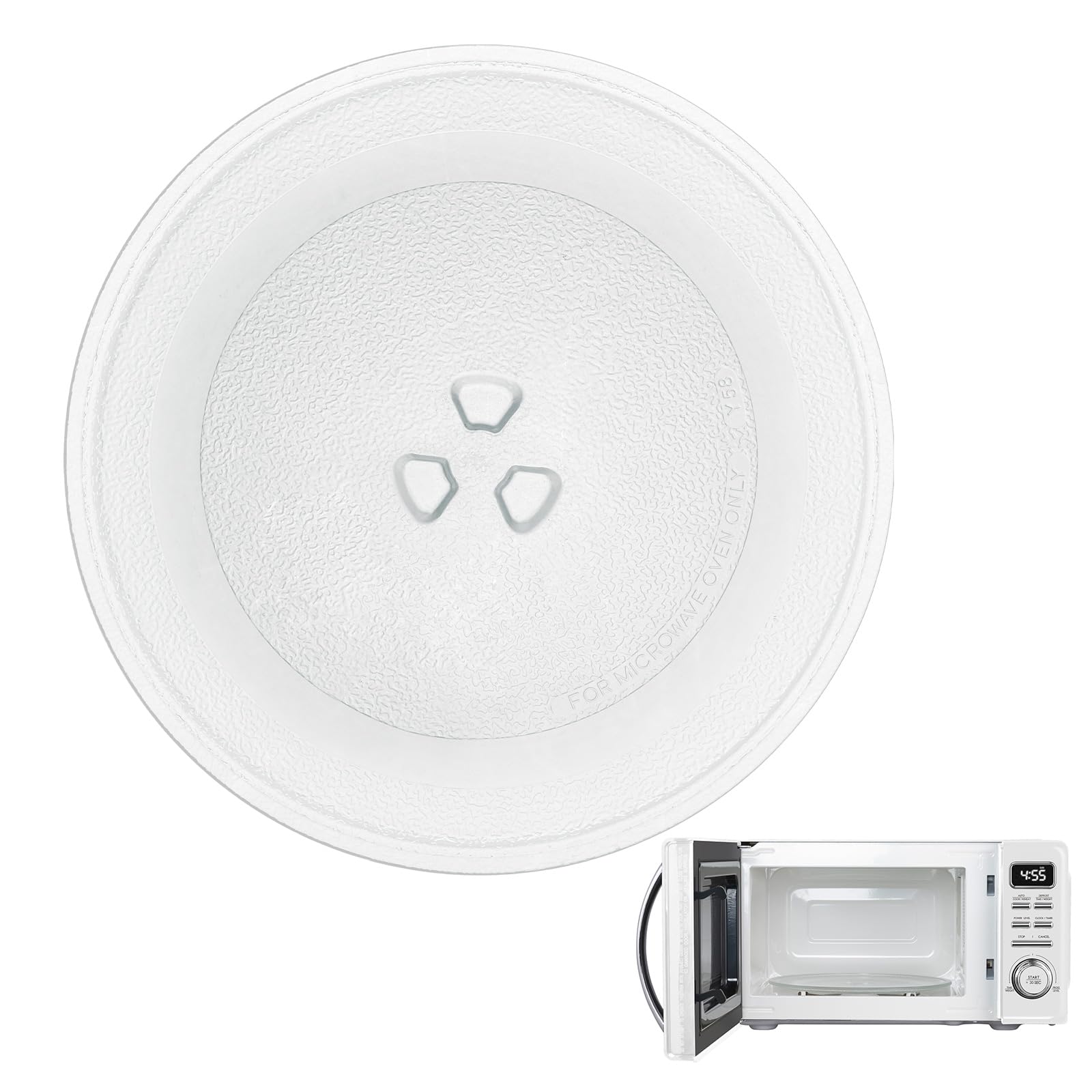 Piatto Microonde in Vetro 24,5 cm