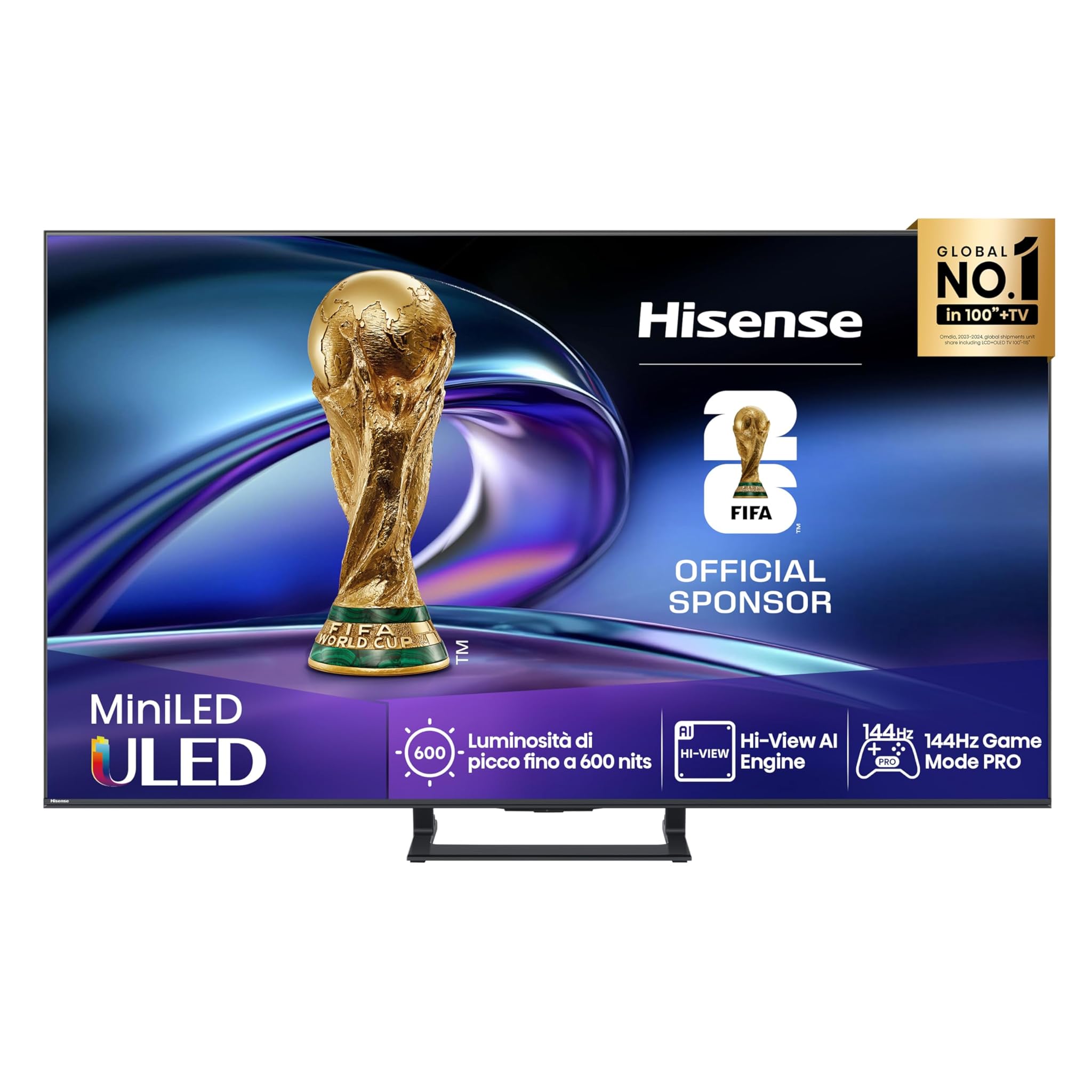 Hisense TV 55E8Q - Mini-LED 144Hz 4K 2025 55"