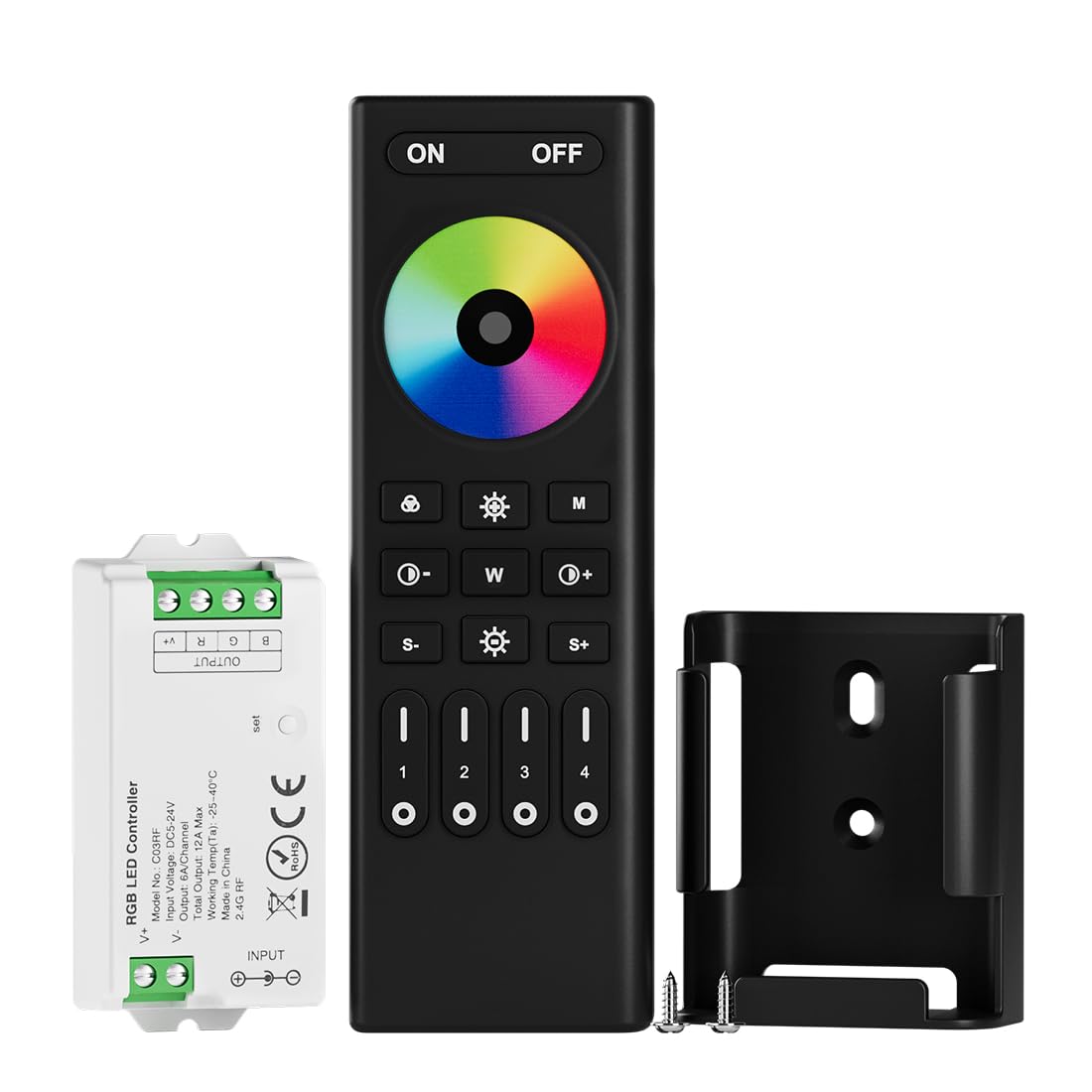 Btf-lighting Controllore RF 2.4GHz per Strisce LED RGB