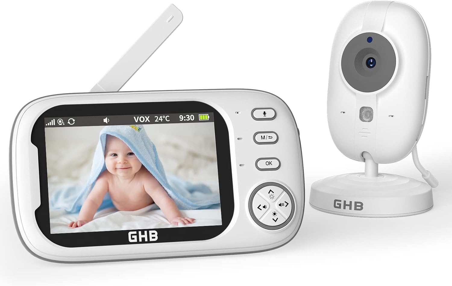 Ghb Baby Monitor Video e Audio 3.5'' 720HD - immagine 1