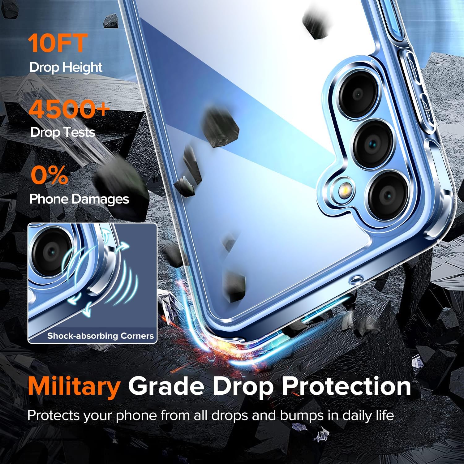 Ivoler Cover Anti Ingiallimento per Samsung Galaxy A15 - immagine 5