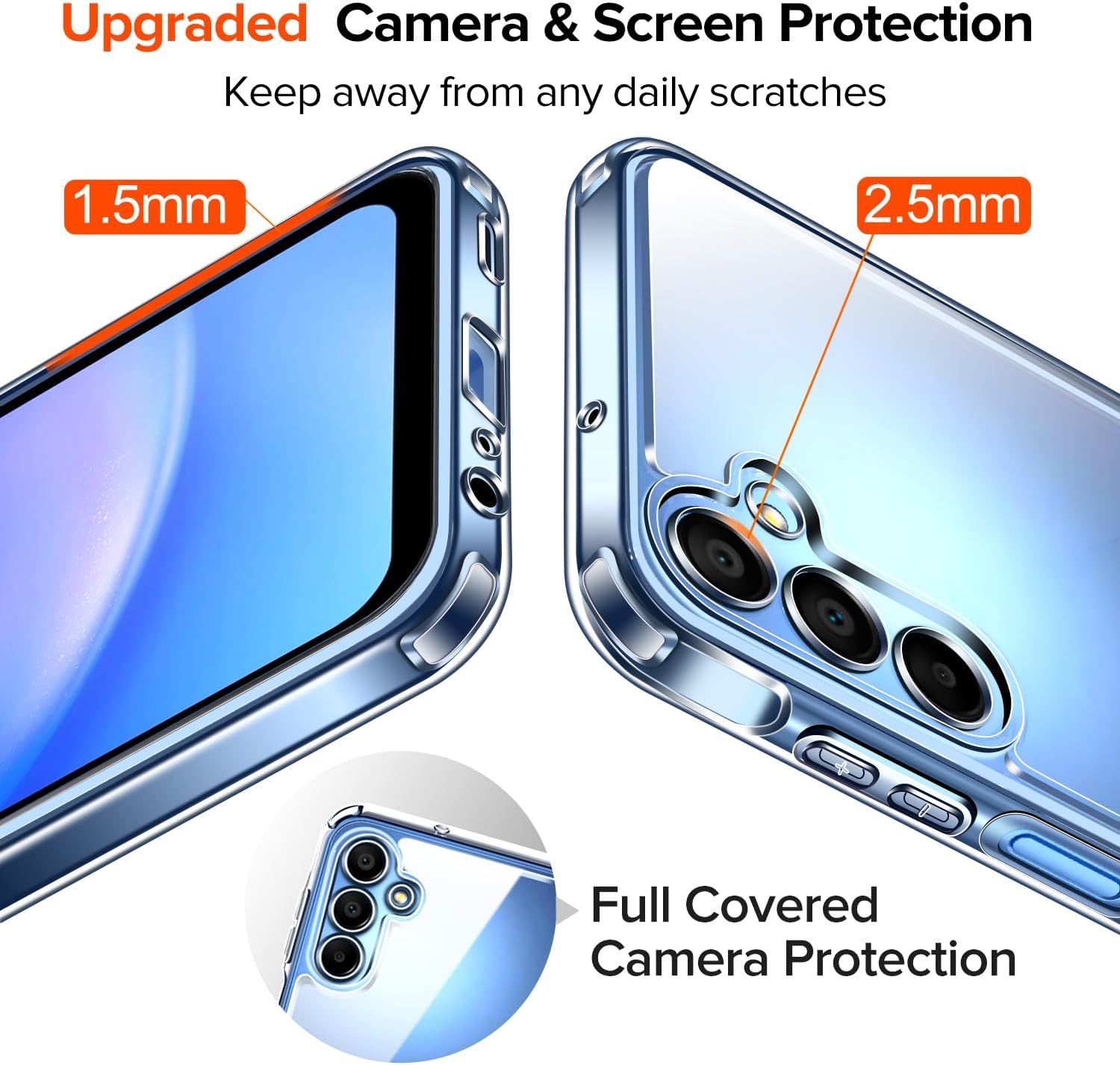 Ivoler Cover Anti Ingiallimento per Samsung Galaxy A15 - immagine 6