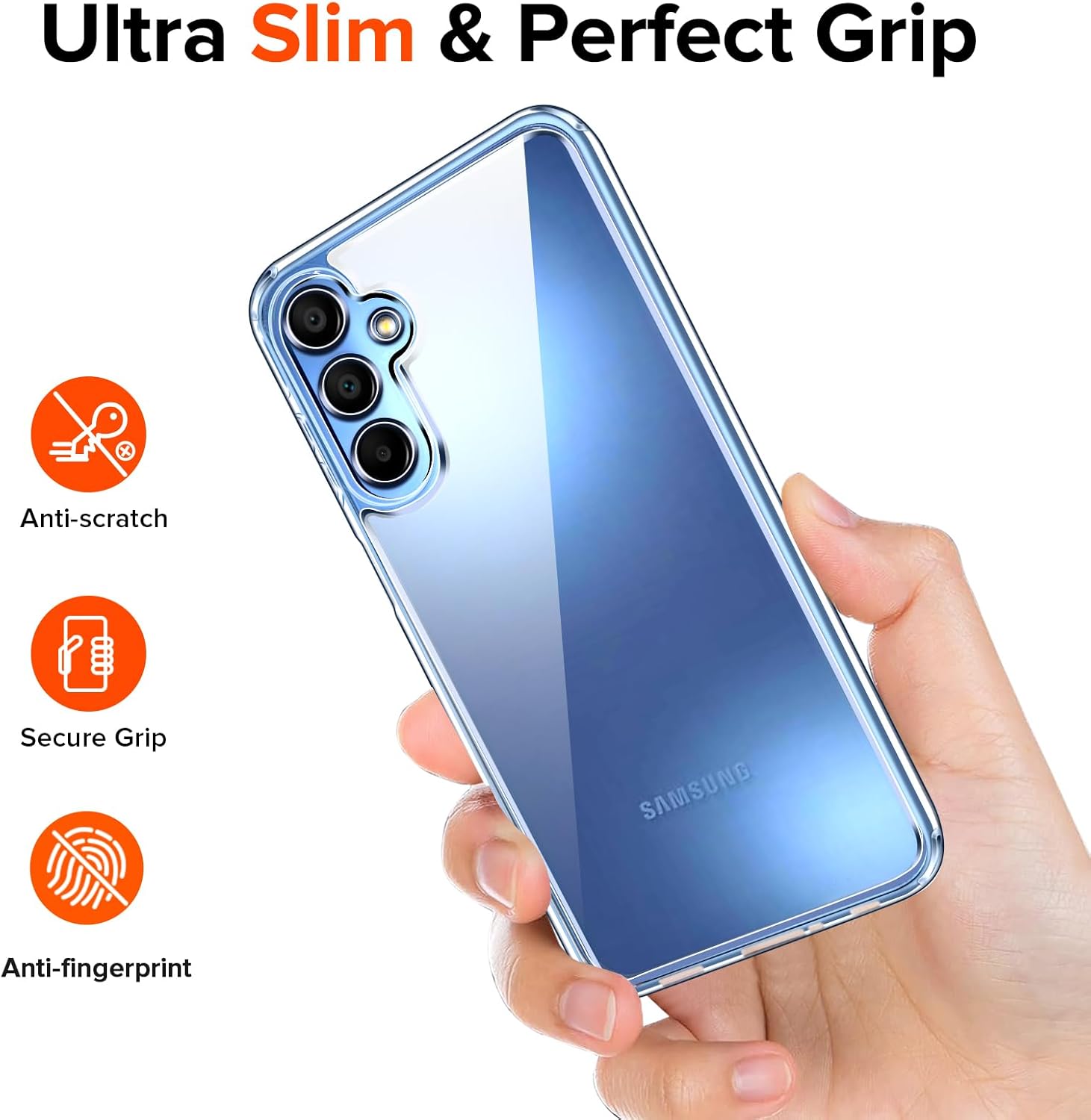 Ivoler Cover Anti Ingiallimento per Samsung Galaxy A15 - immagine 8